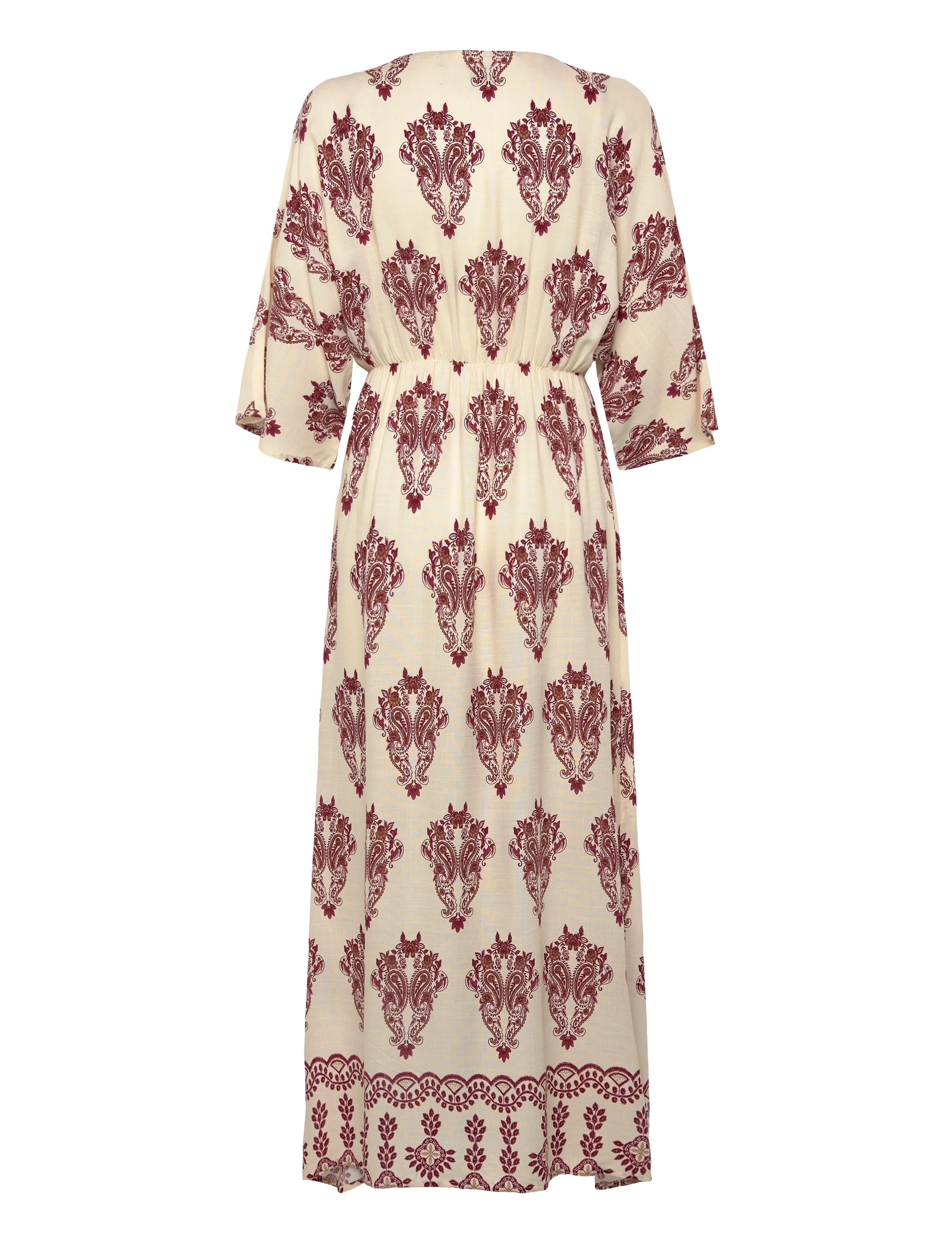 Lollys Laundry - SavannahLL Maxi Dress 3/4 - sommarklänningar - creme - 1