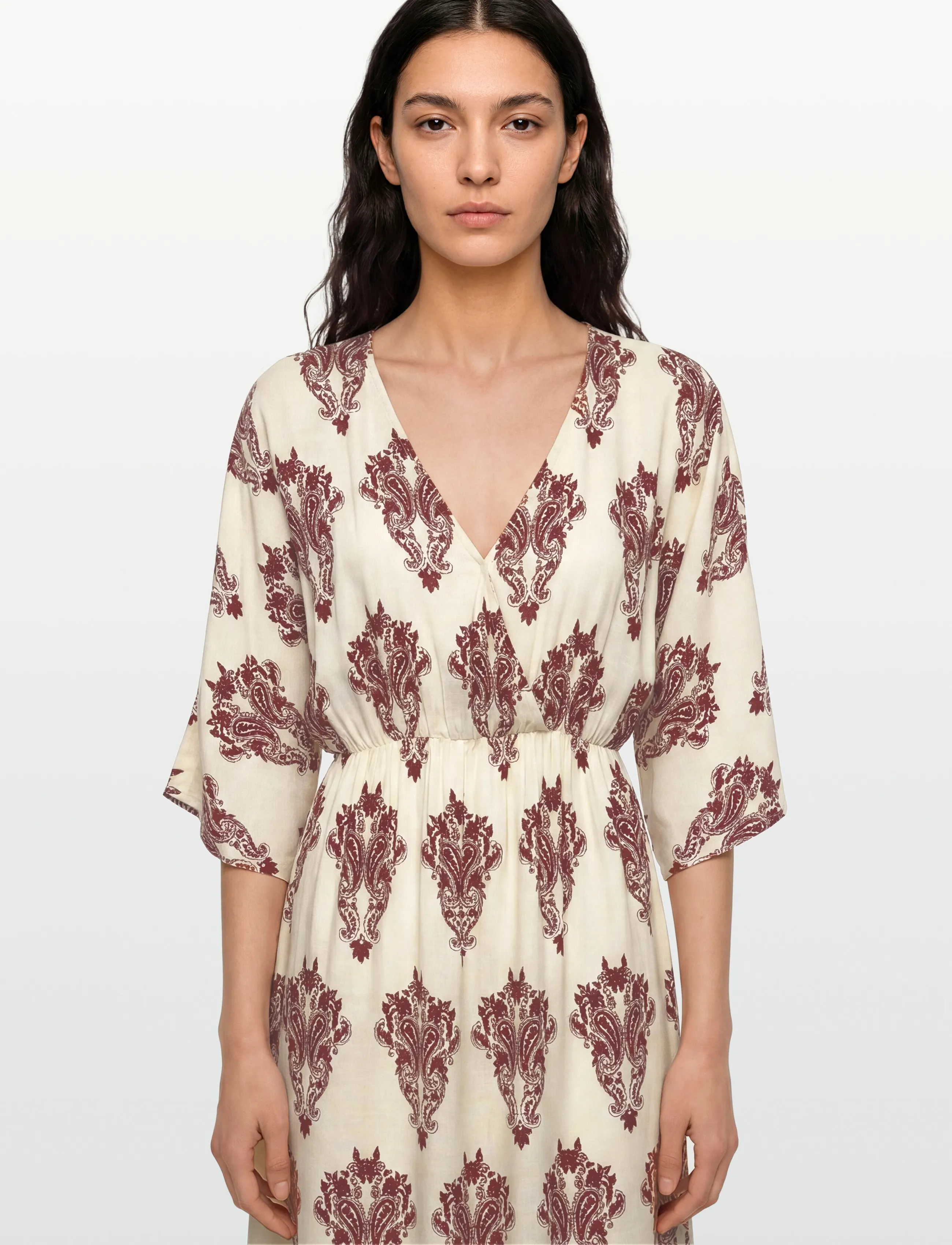 Lollys Laundry - SavannahLL Maxi Dress 3/4 - sommerkleider - creme - 5