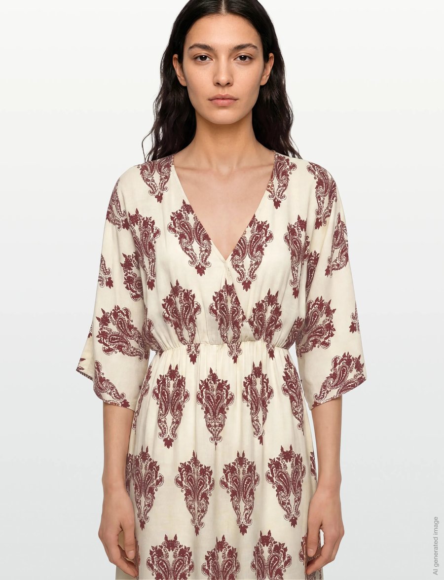 Lollys Laundry - SavannahLL Maxi Dress 3/4 - sommerkleider - creme - 5
