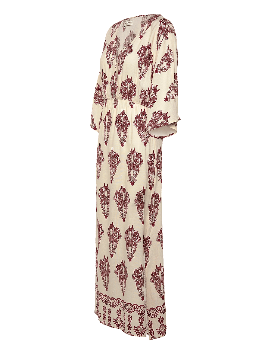 Lollys Laundry - SavannahLL Maxi Dress 3/4 - sommarklänningar - creme - 3
