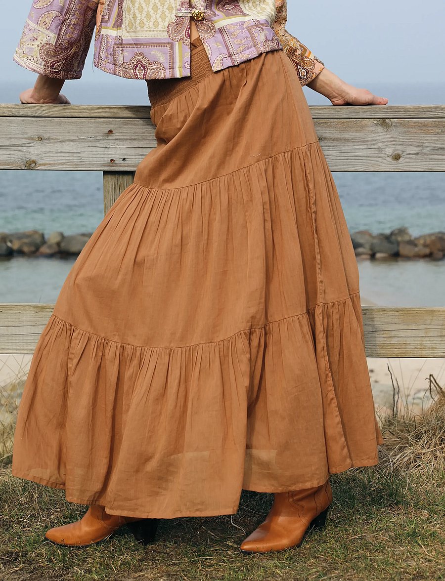 Lollys Laundry - DiamondLL Maxi Skirt - maxi skirts - camel - 3