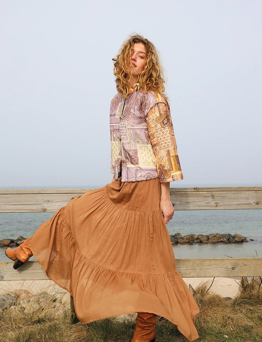 Lollys Laundry - DiamondLL Maxi Skirt - maxi skirts - camel - 4