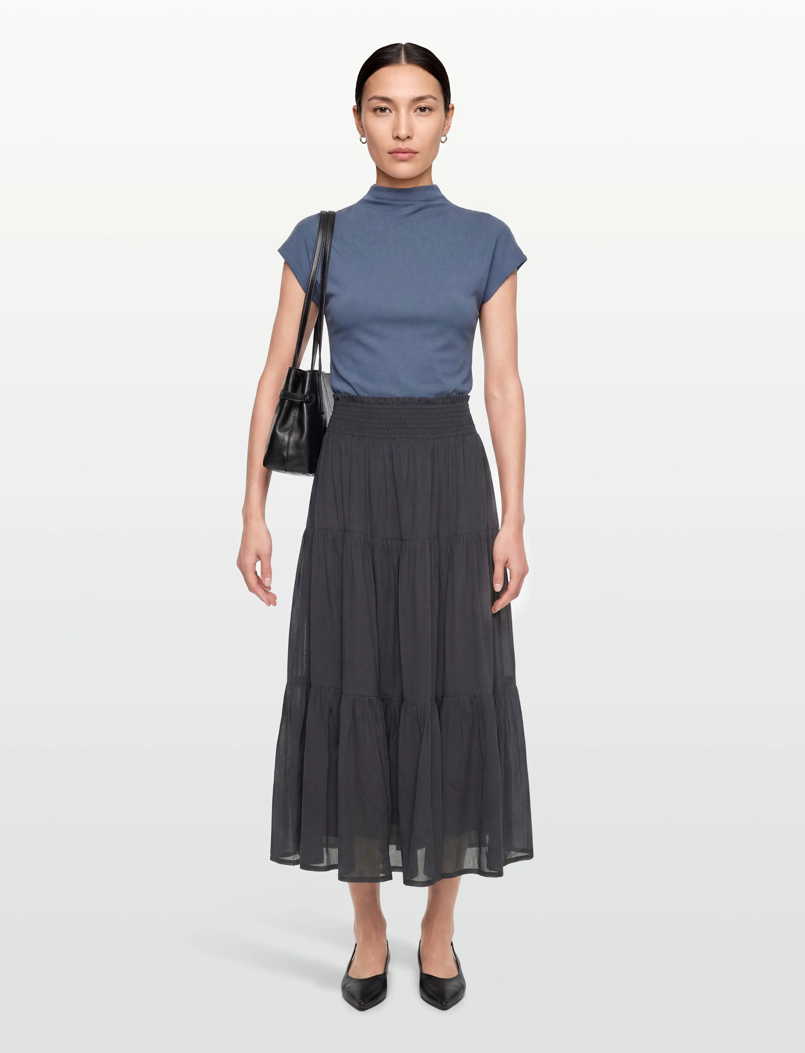 Lollys Laundry DiamondLL Maxi Skirt - Ilgi sijonai - WASHED BLACK / black