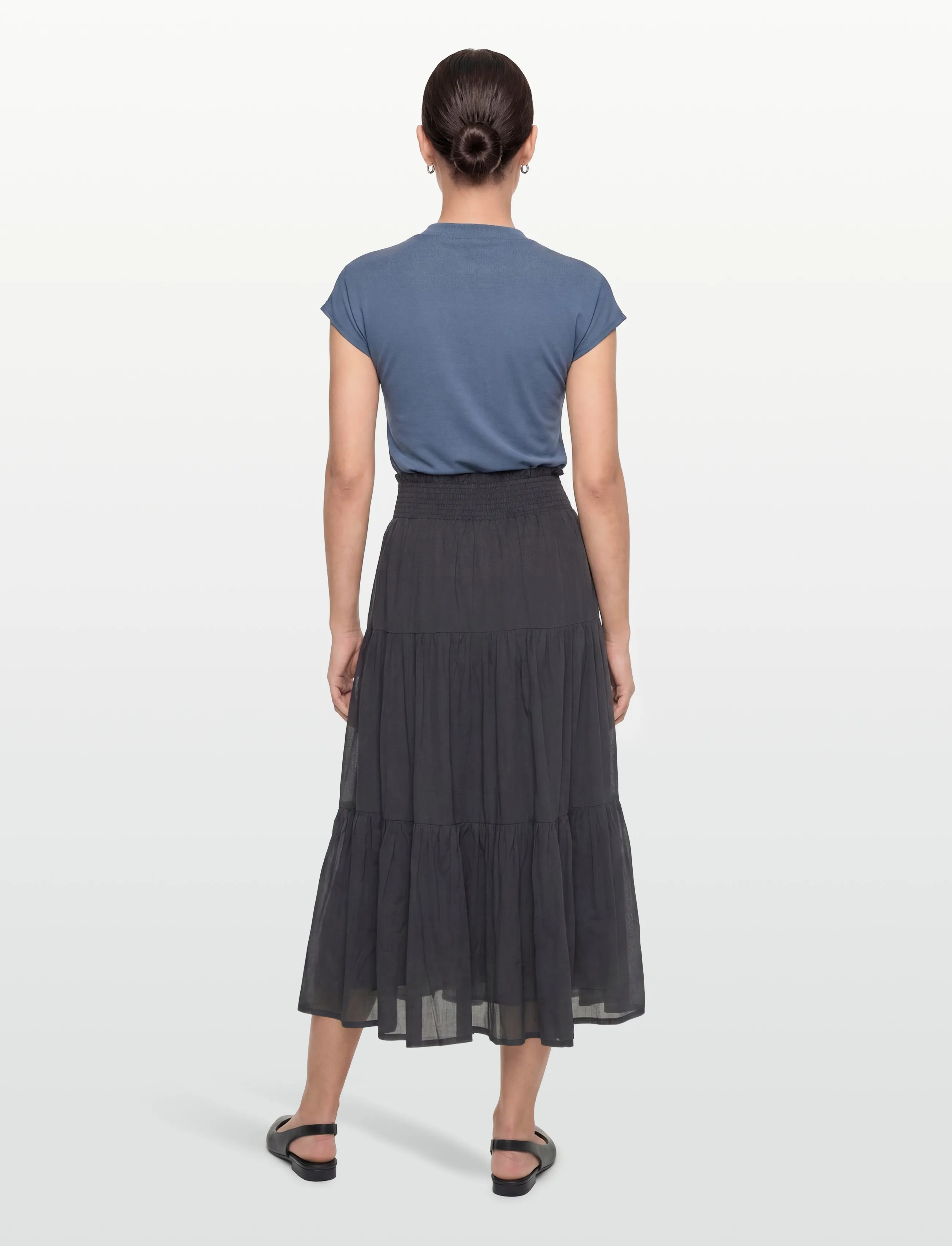 Lollys Laundry - DiamondLL Maxi Skirt - maxikjolar - washed black - 4