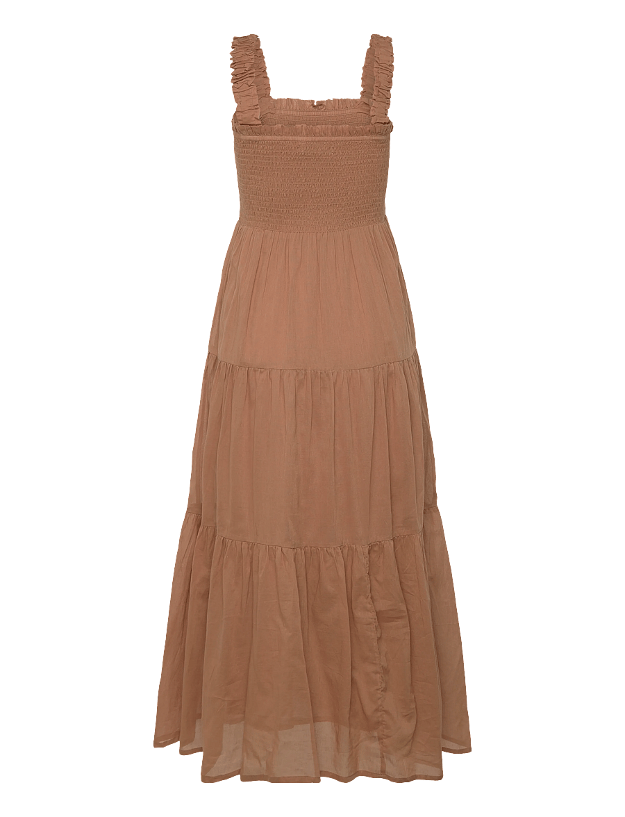 Lollys Laundry - NudaLL Maxi Dress SL - maxi kjoler - camel - 2