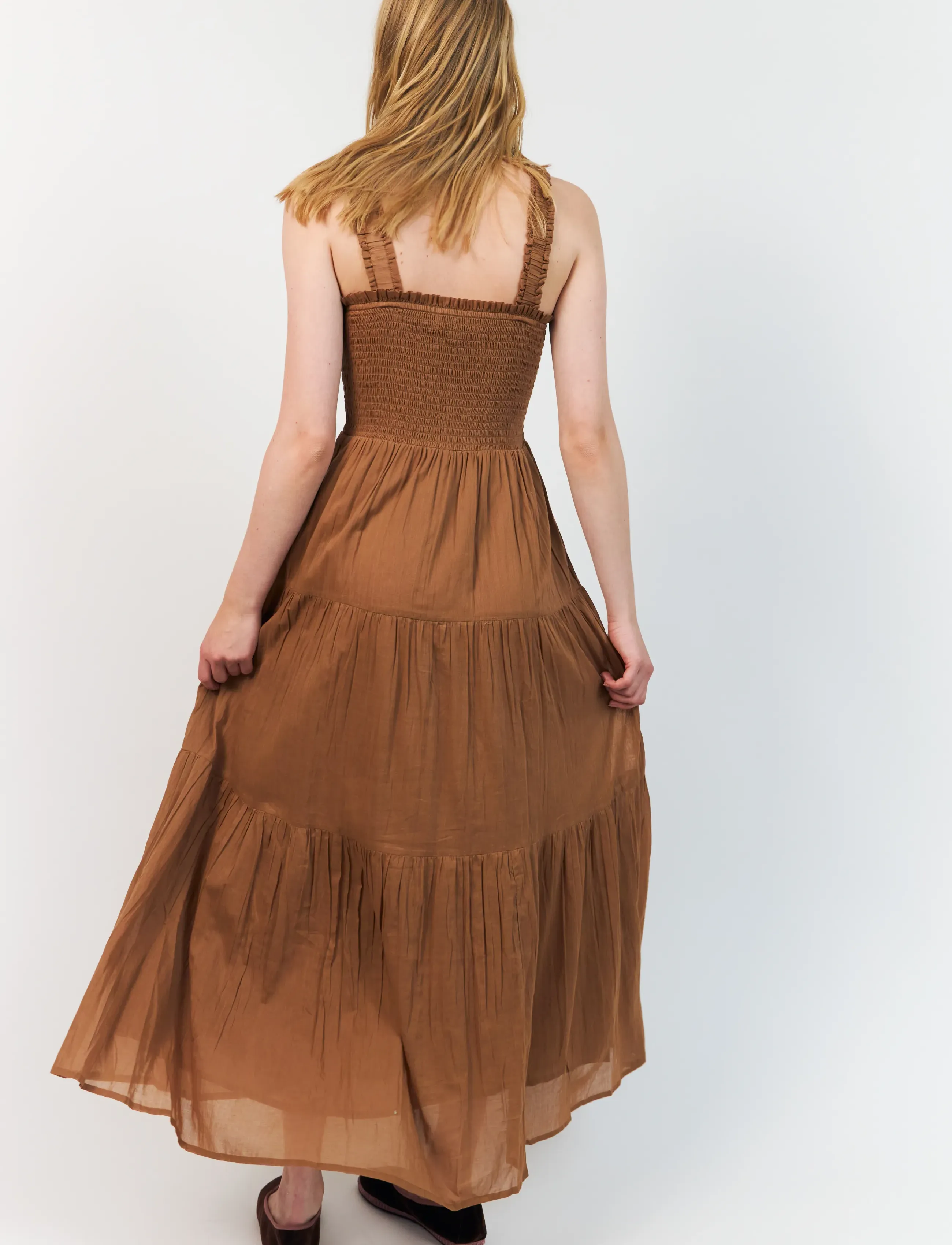 Lollys Laundry - NudaLL Maxi Dress SL - maxi kjoler - camel - 3
