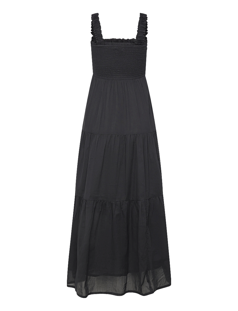 Lollys Laundry - NudaLL Maxi Dress SL - maksikleidid - washed black - 1