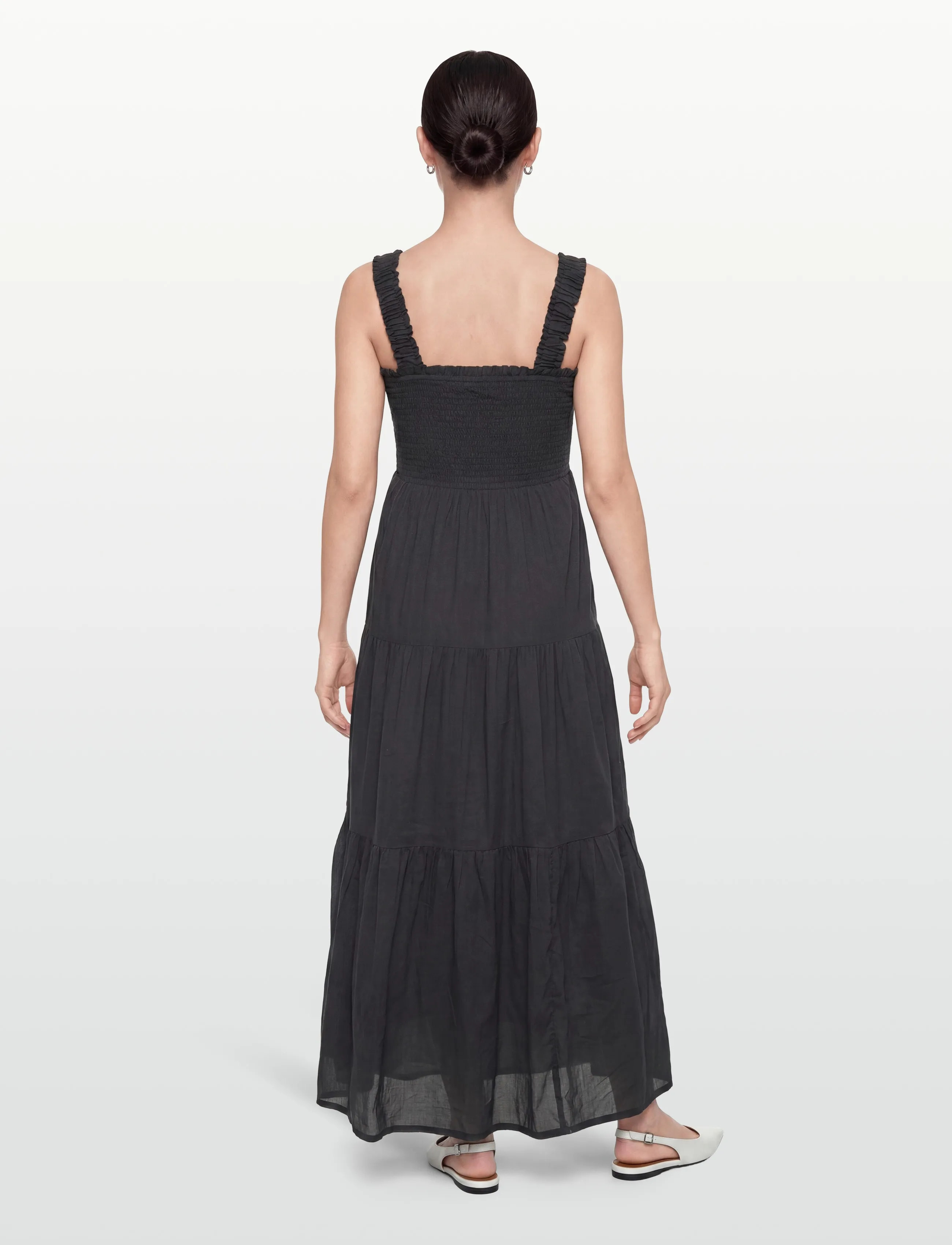 Lollys Laundry - NudaLL Maxi Dress SL - maxi dresses - washed black - 4