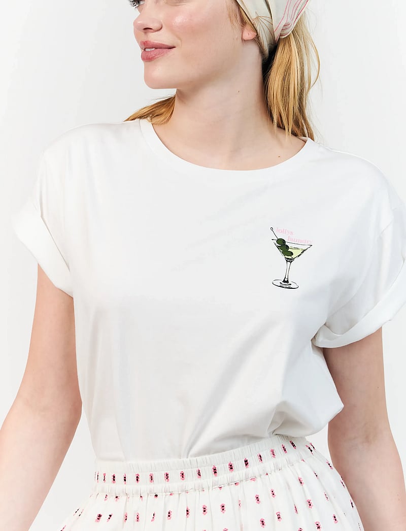 Lollys Laundry - EleanorLL Tee SS - t-shirts - white - 0