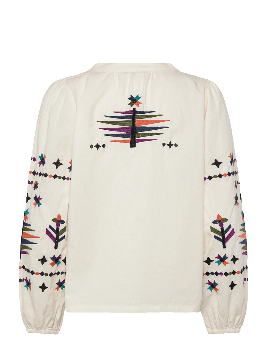 Lollys Laundry - BonnieLL Shirt LS - langärmlige blusen - white - 2