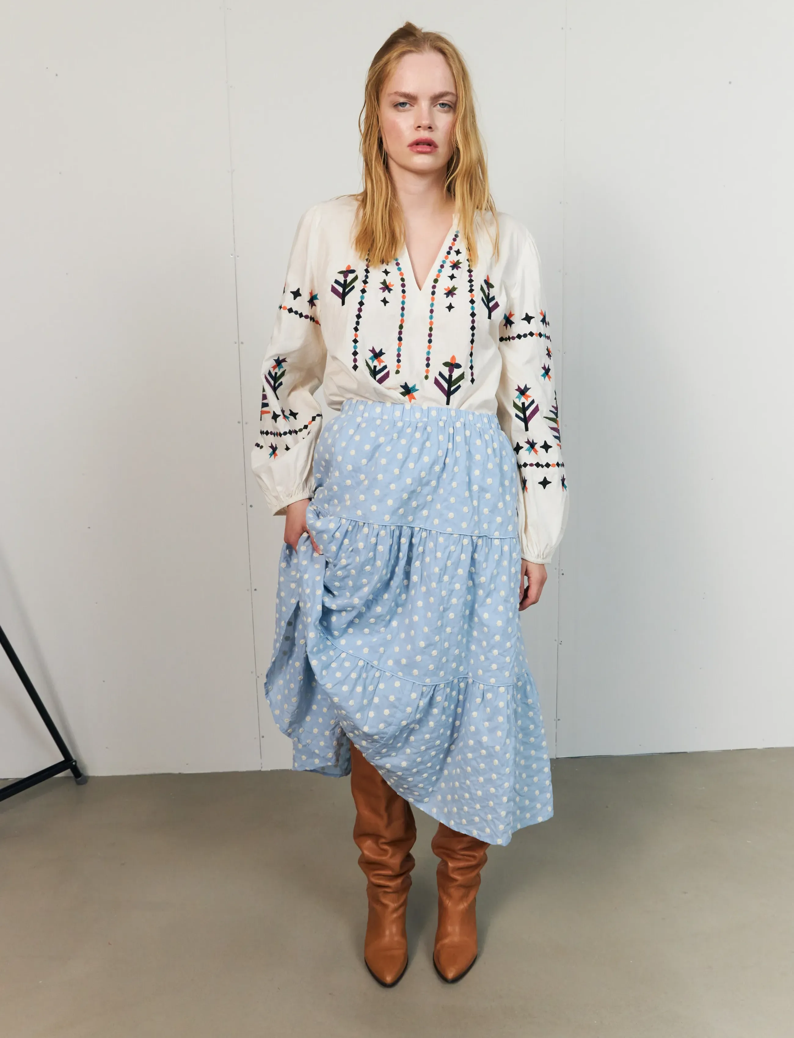 Lollys Laundry Bonniell Shirt Ls, XS, White, Bluser > Langærmede, Dame