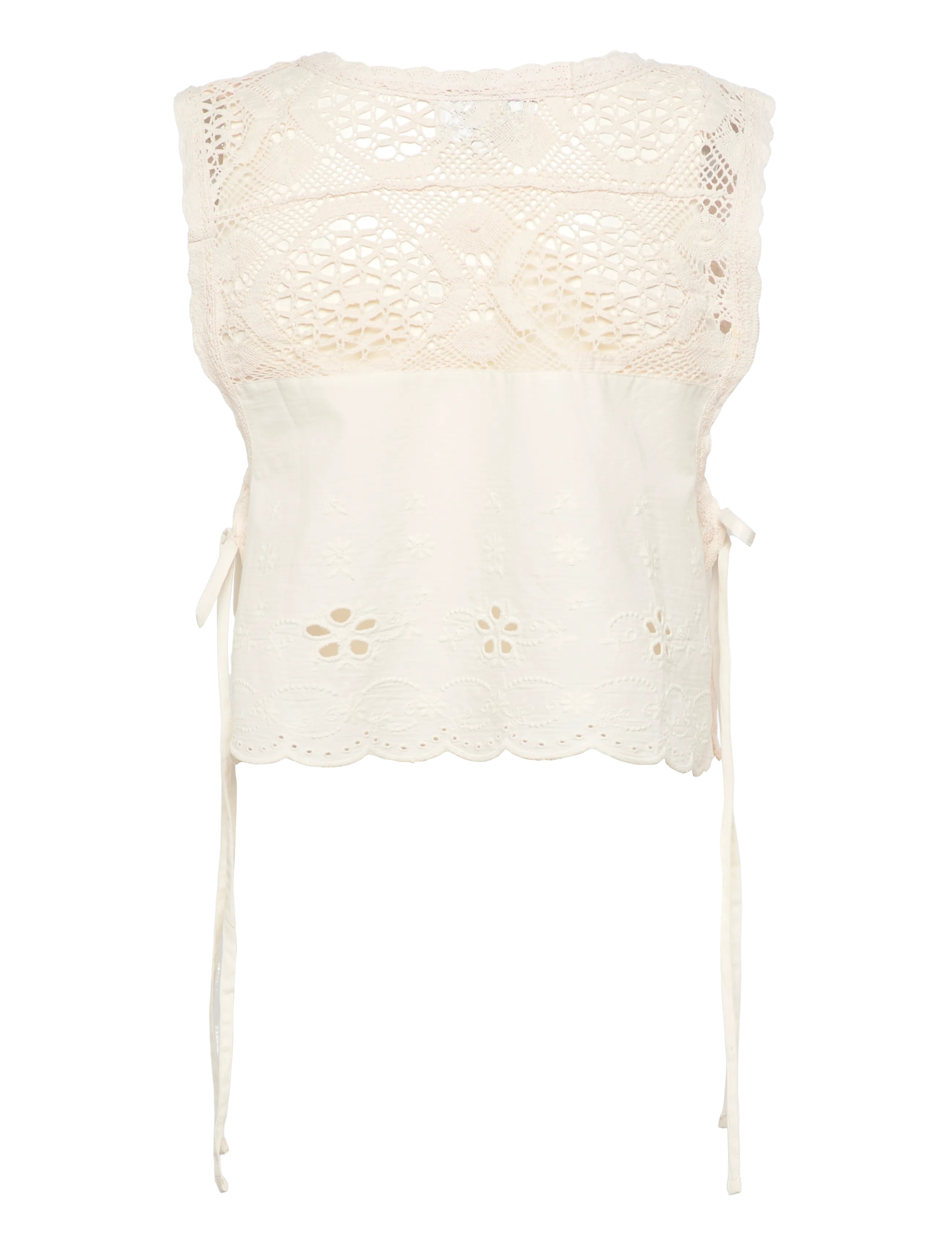Lollys Laundry - PortobelloLL Top SL - crop tops - white - 1