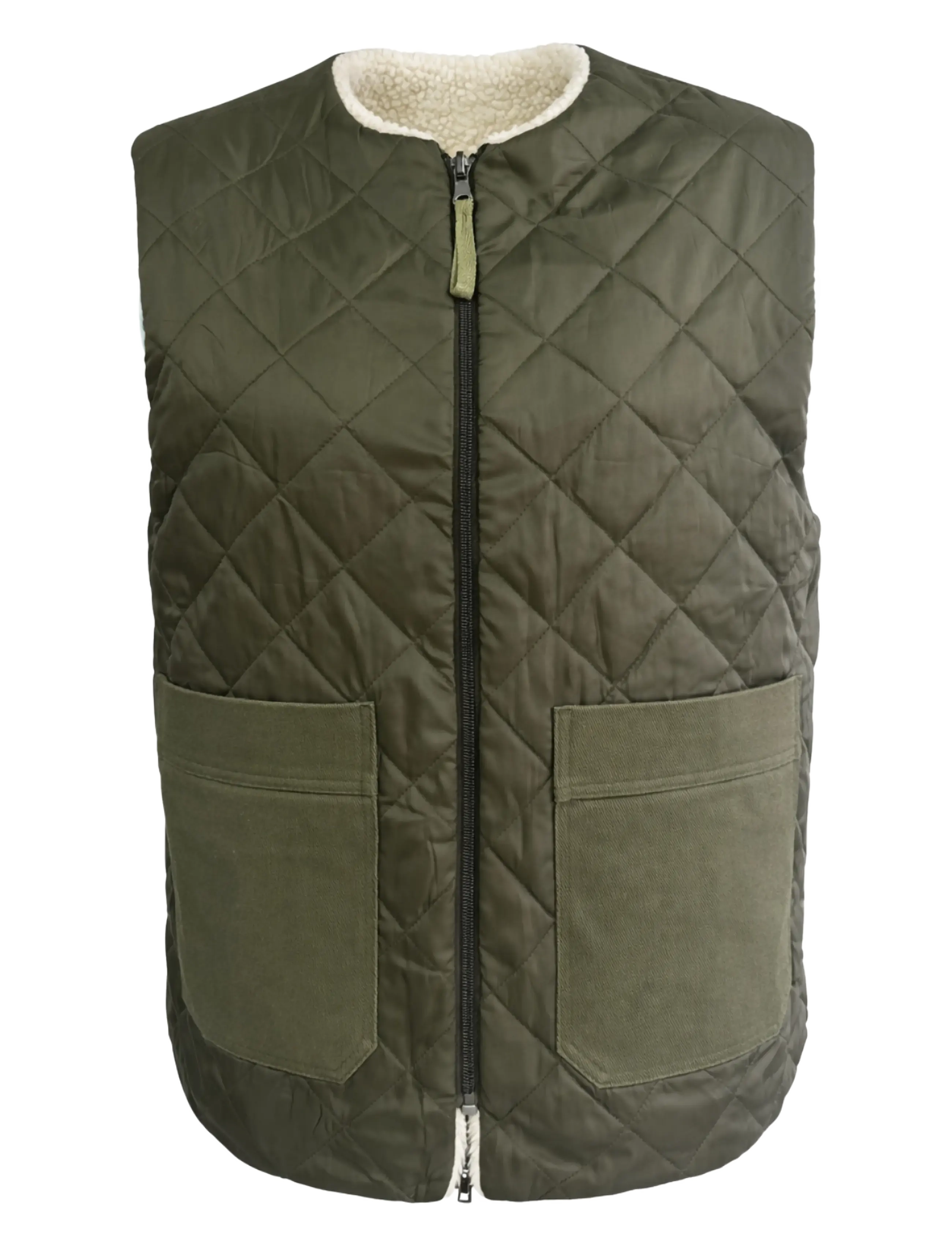 Lollys Laundry UnityLL Vest SL - Spring jackets - DARK GREEN / khaki/green
