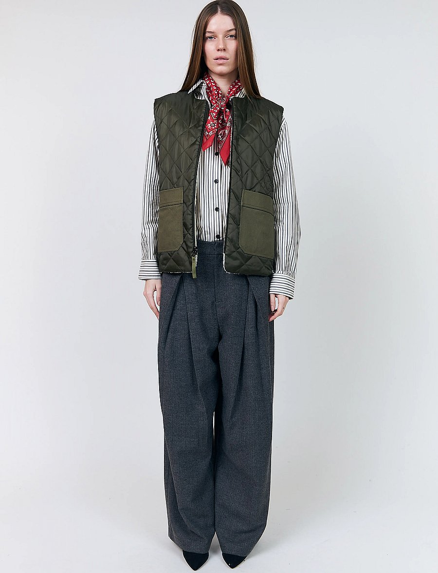 Lollys Laundry - UnityLL Vest SL - kevadjoped - dark green - 0