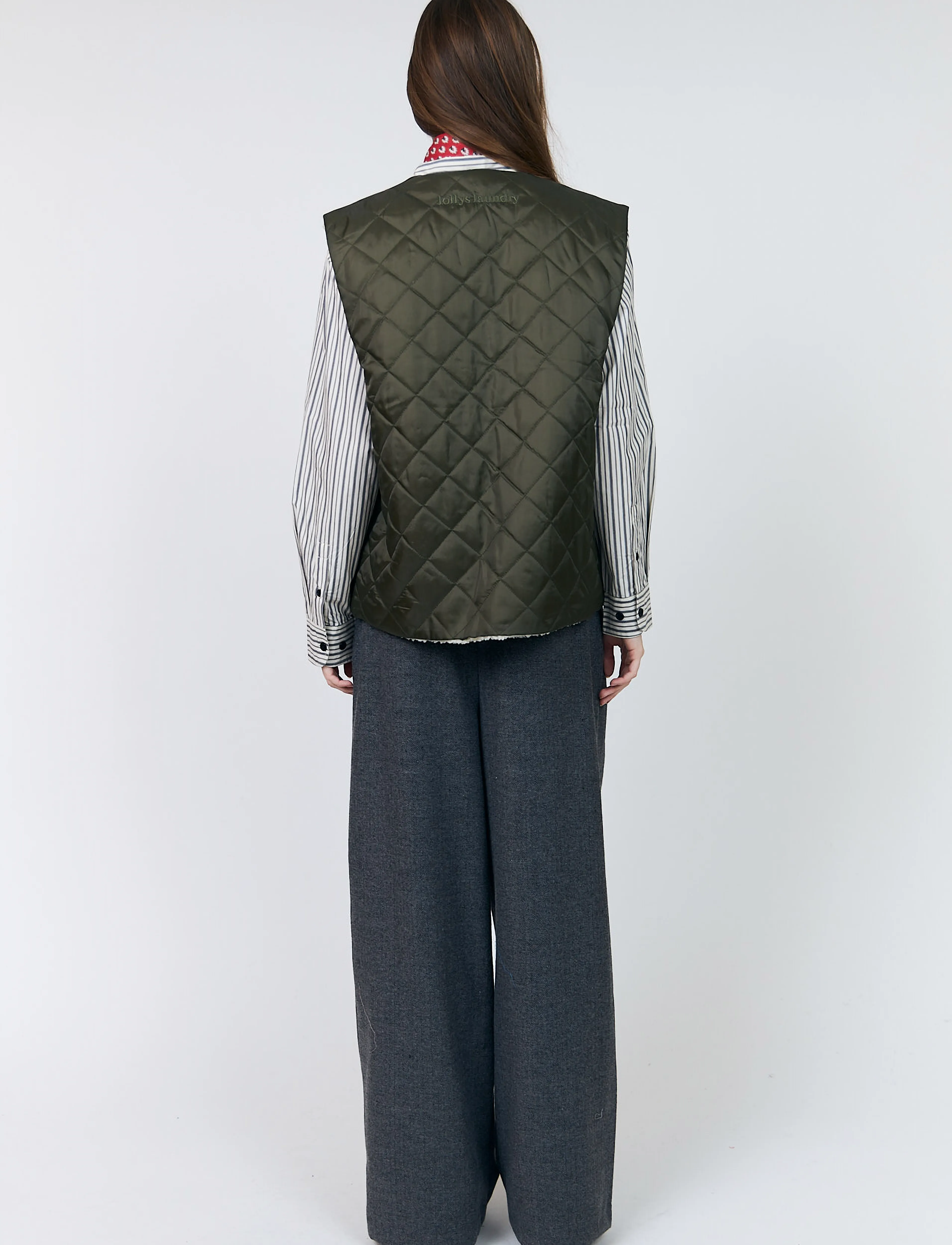 Lollys Laundry - UnityLL Vest SL - spring jackets - dark green - 3