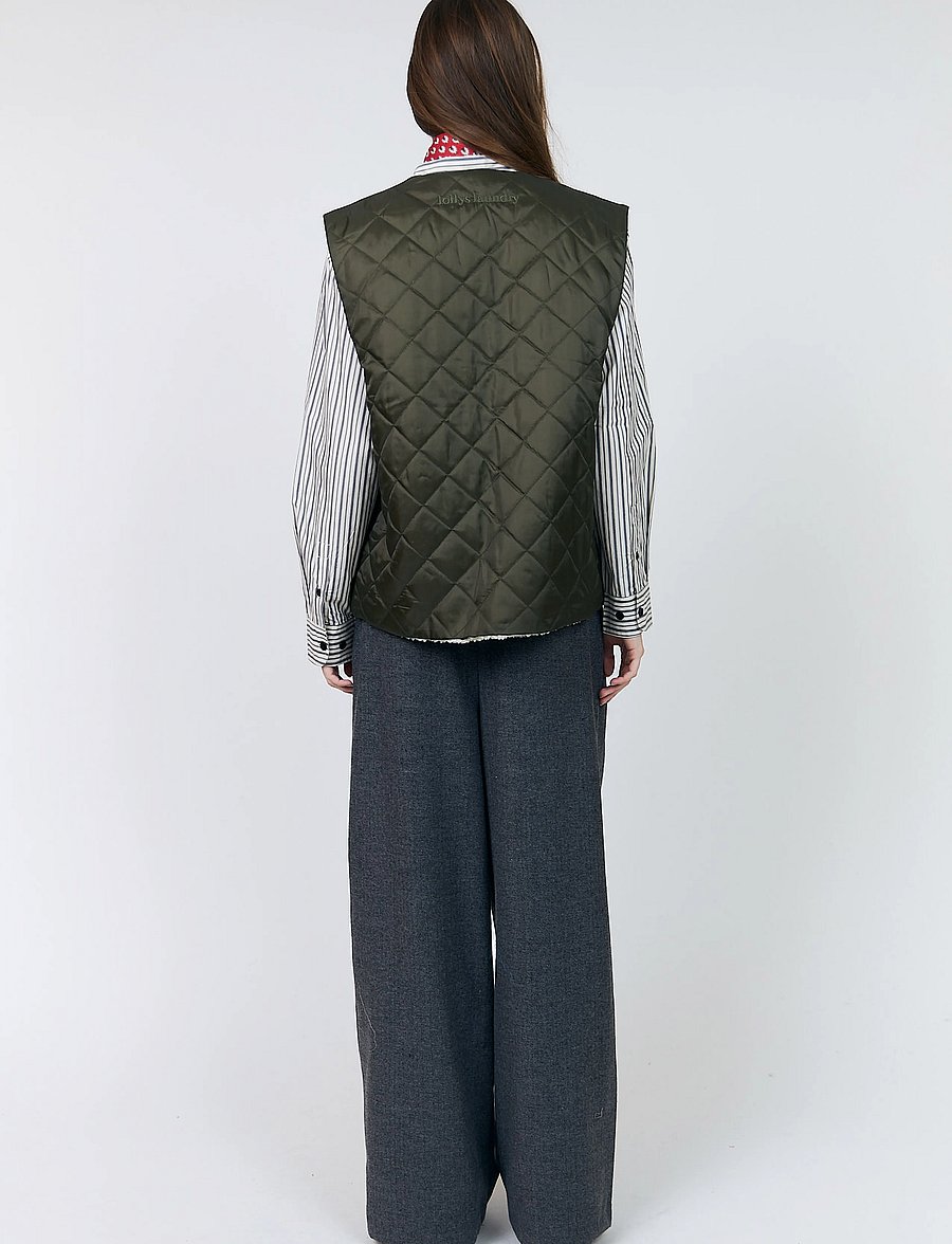 Lollys Laundry - UnityLL Vest SL - kevadjoped - dark green - 3