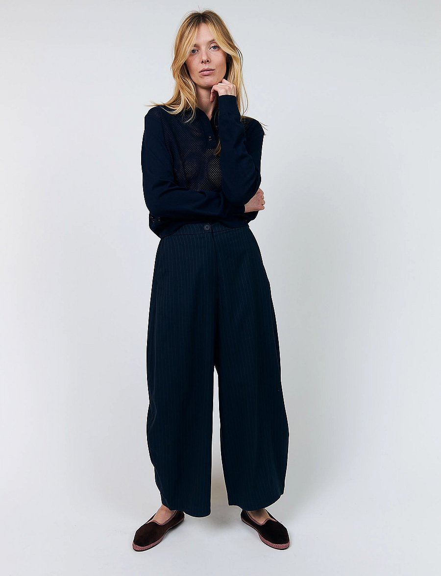 Lollys Laundry - OpalLL Polo Knit LS - dark blue - 0