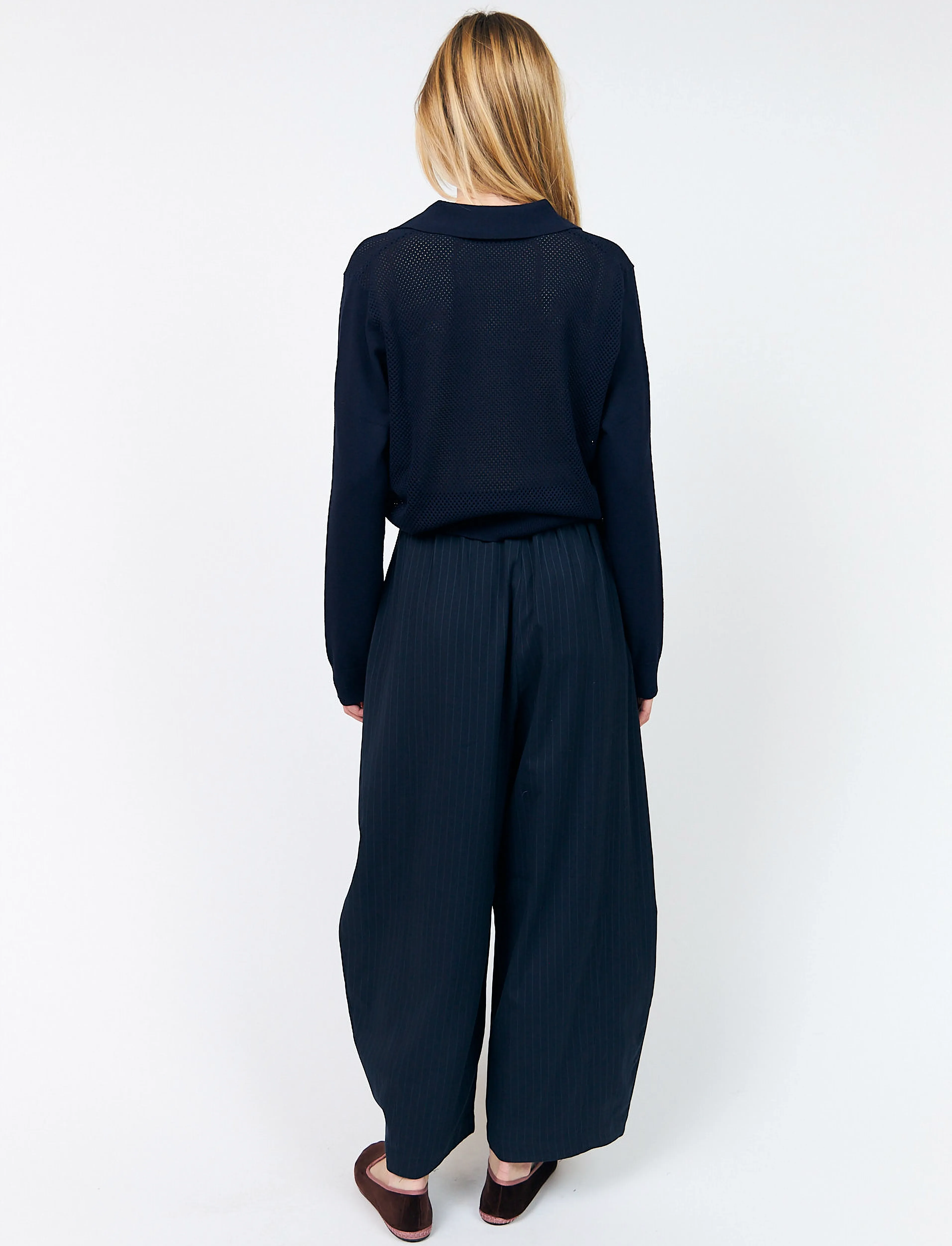 Lollys Laundry - OpalLL Polo Knit LS - dark blue - 2