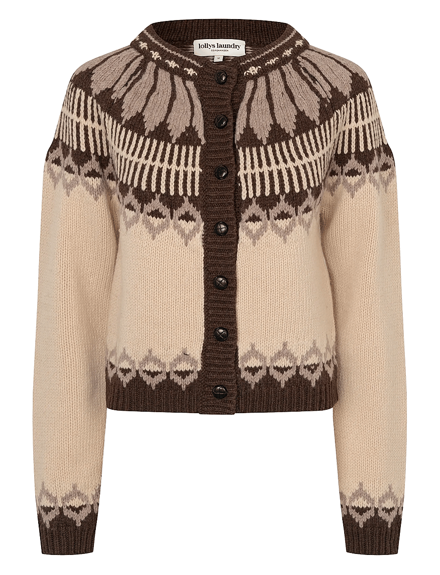 Lollys Laundry - ClareLL Knit Cardigan - cardigans - creme - 1