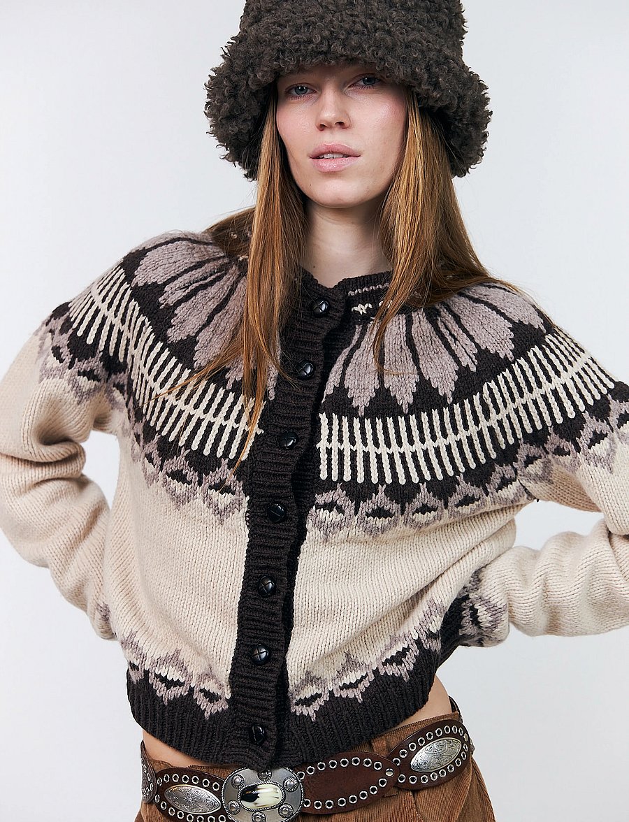 Lollys Laundry - ClareLL Knit Cardigan - cardigans - creme - 0