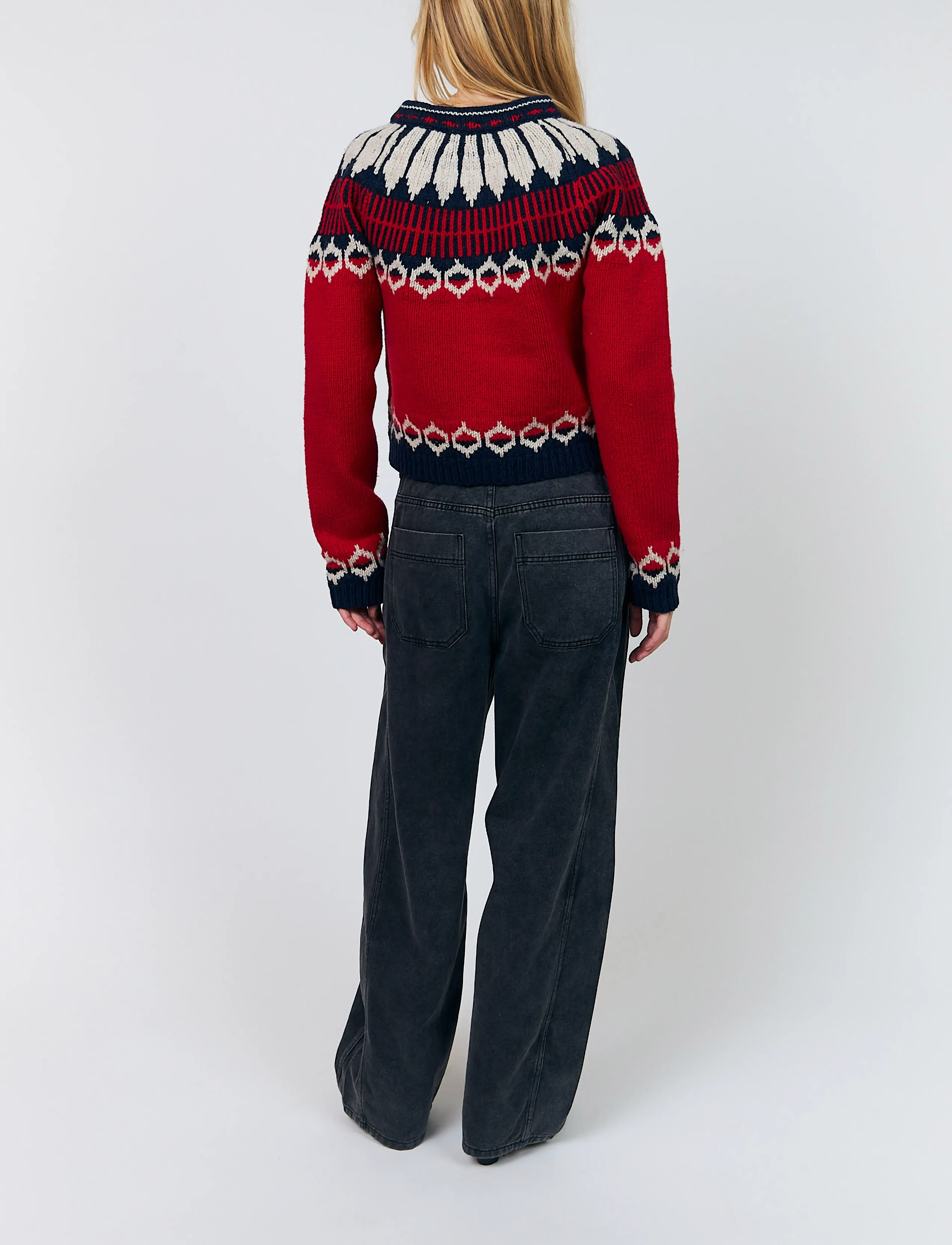 Lollys Laundry - ClareLL Knit Cardigan - cardigans - red - 3