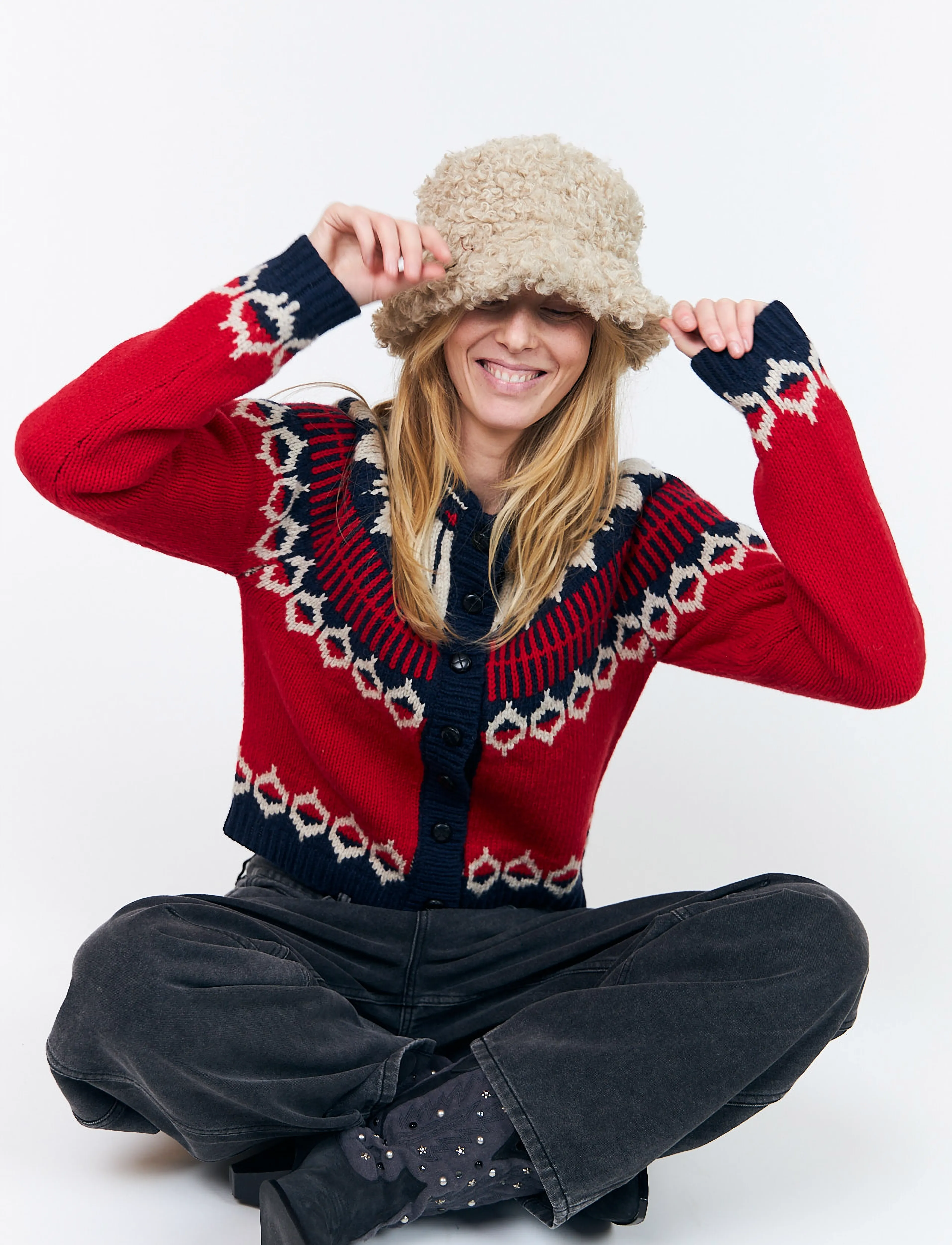 Lollys Laundry - ClareLL Knit Cardigan - cardigans - red - 4