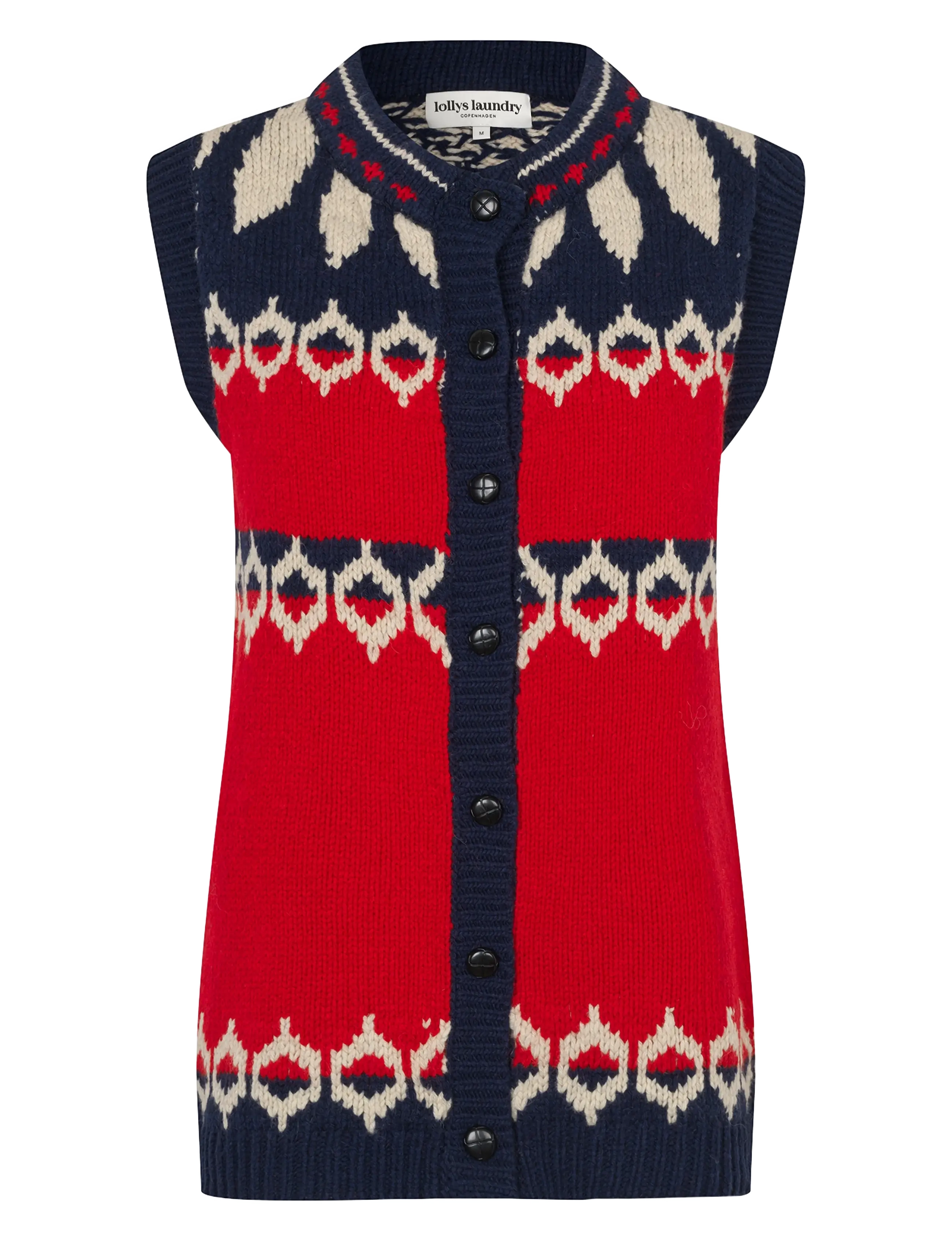 Lollys Laundry CleoLL Knit Vest SL - Danska märken - RED / red