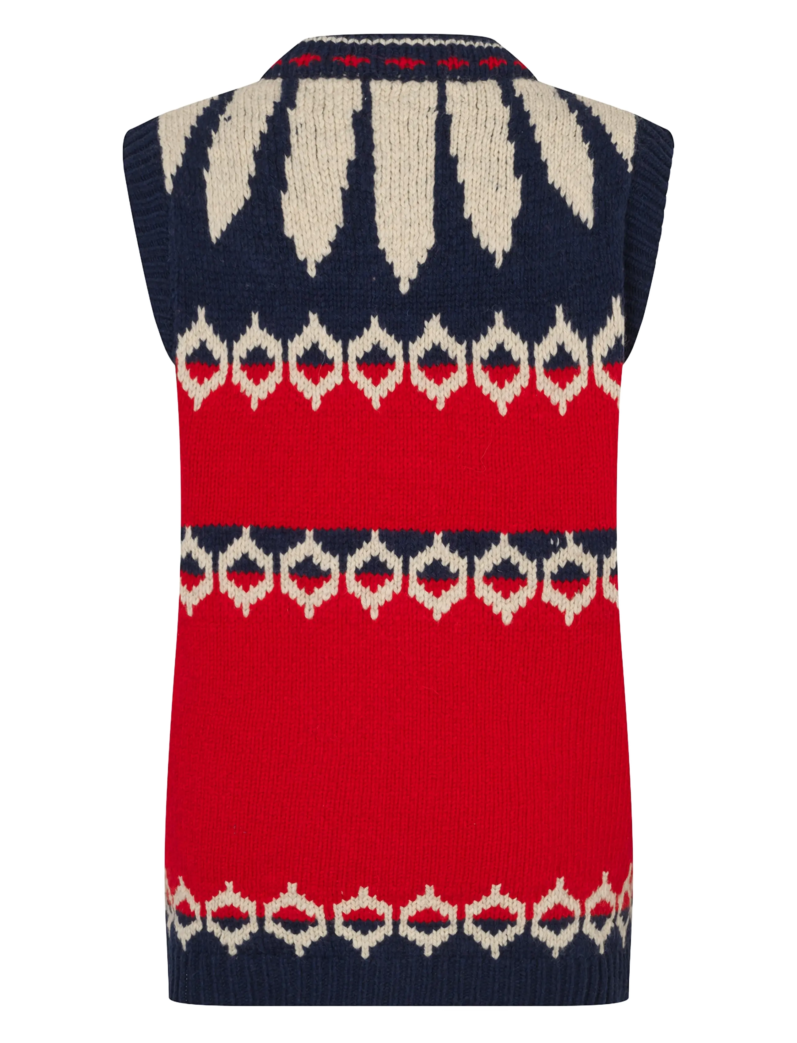 Lollys Laundry - CleoLL Knit Vest SL - stickade västar - red - 2