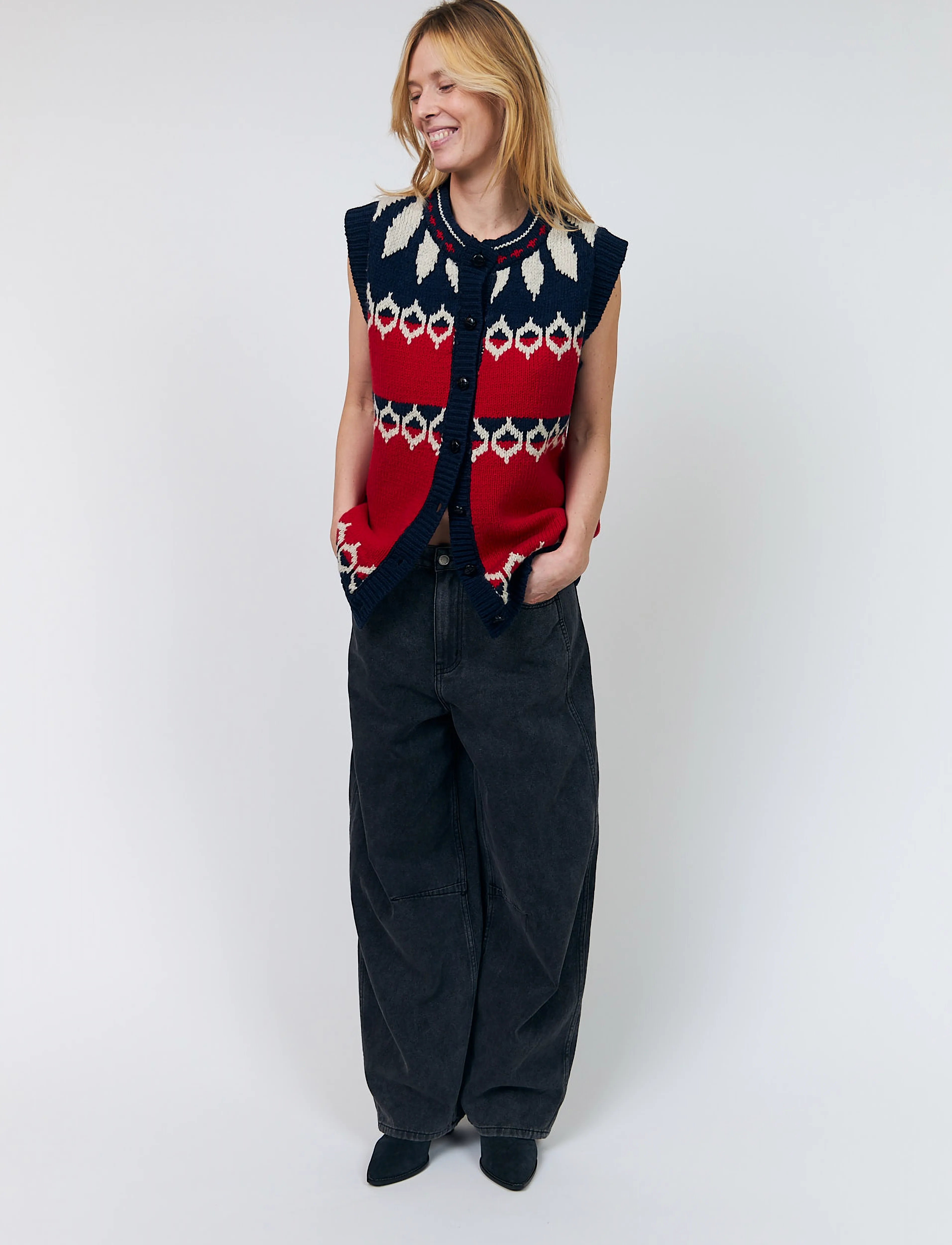 Cleoll Knit Vest Sl