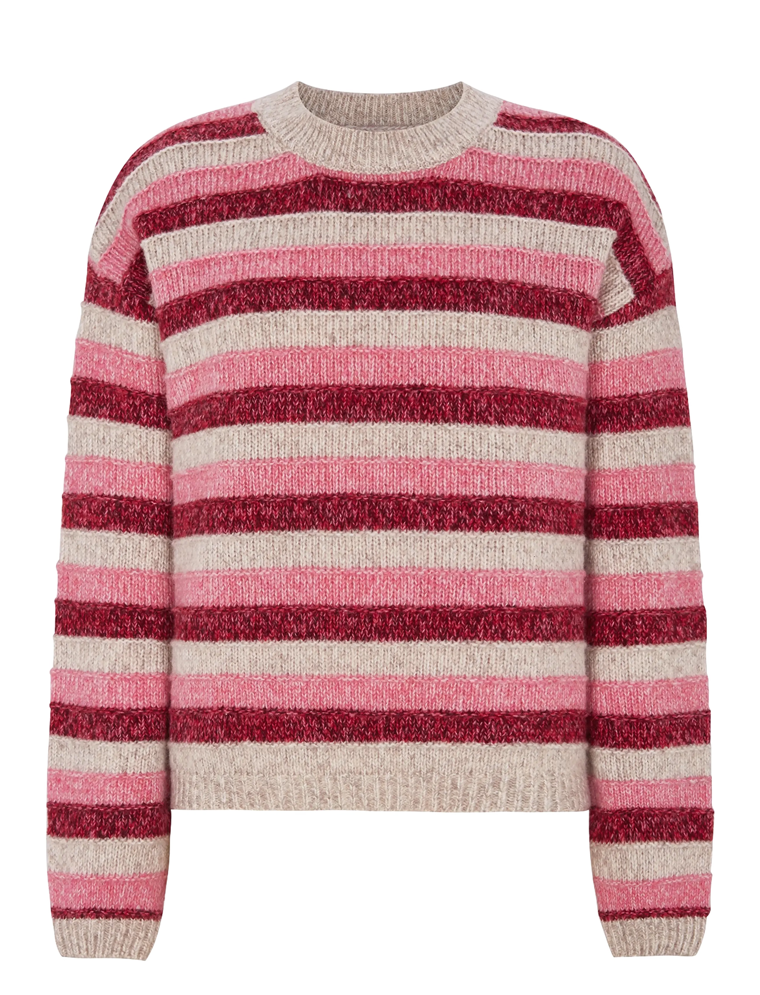 Lollys Laundry MacieLL Knit Jumper - Knitwear - PINK / pink/rose