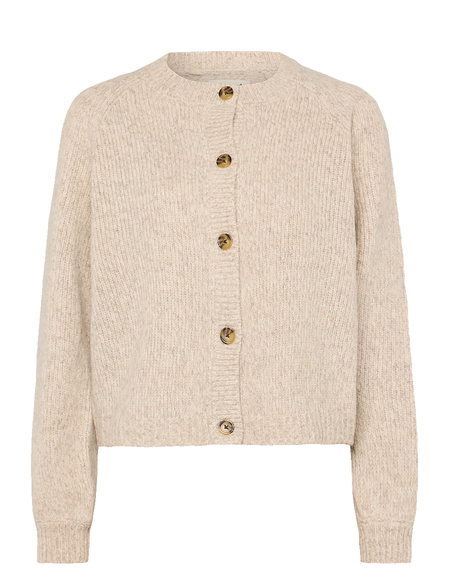 Lollys Laundry - NovaLL Knit Cardigan - strickjacken - creme - 1