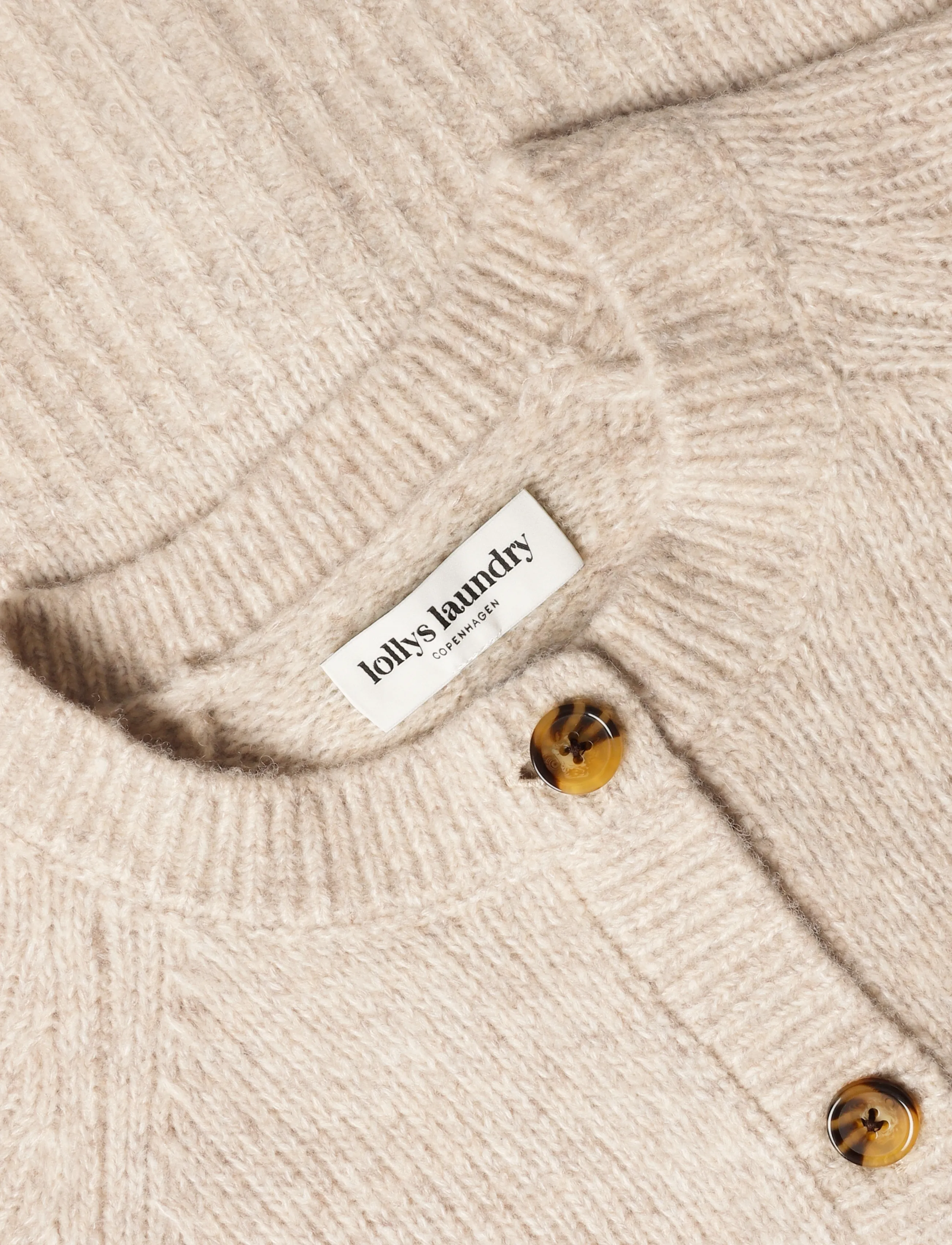 Lollys Laundry - NovaLL Knit Cardigan - strickjacken - creme - 5