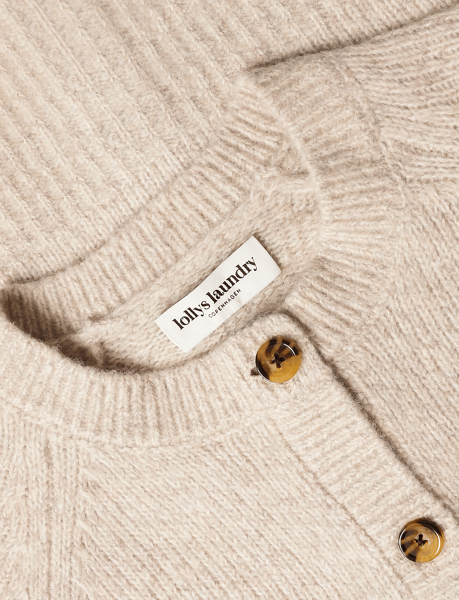 Lollys Laundry - NovaLL Knit Cardigan - strickjacken - creme - 5