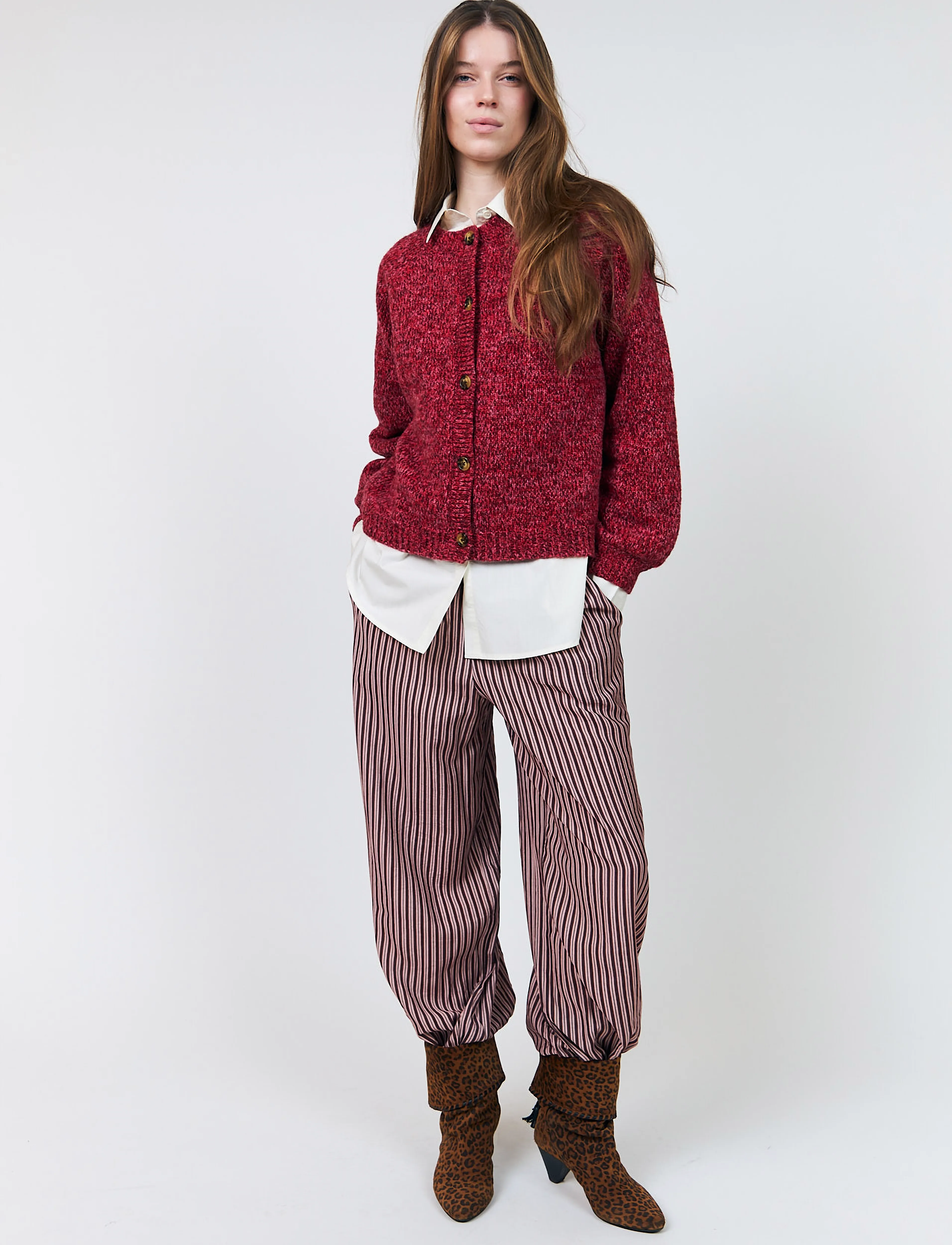 Lollys Laundry Novall Knit Cardigan, L, Pink, Strik > Cardigans, Dame
