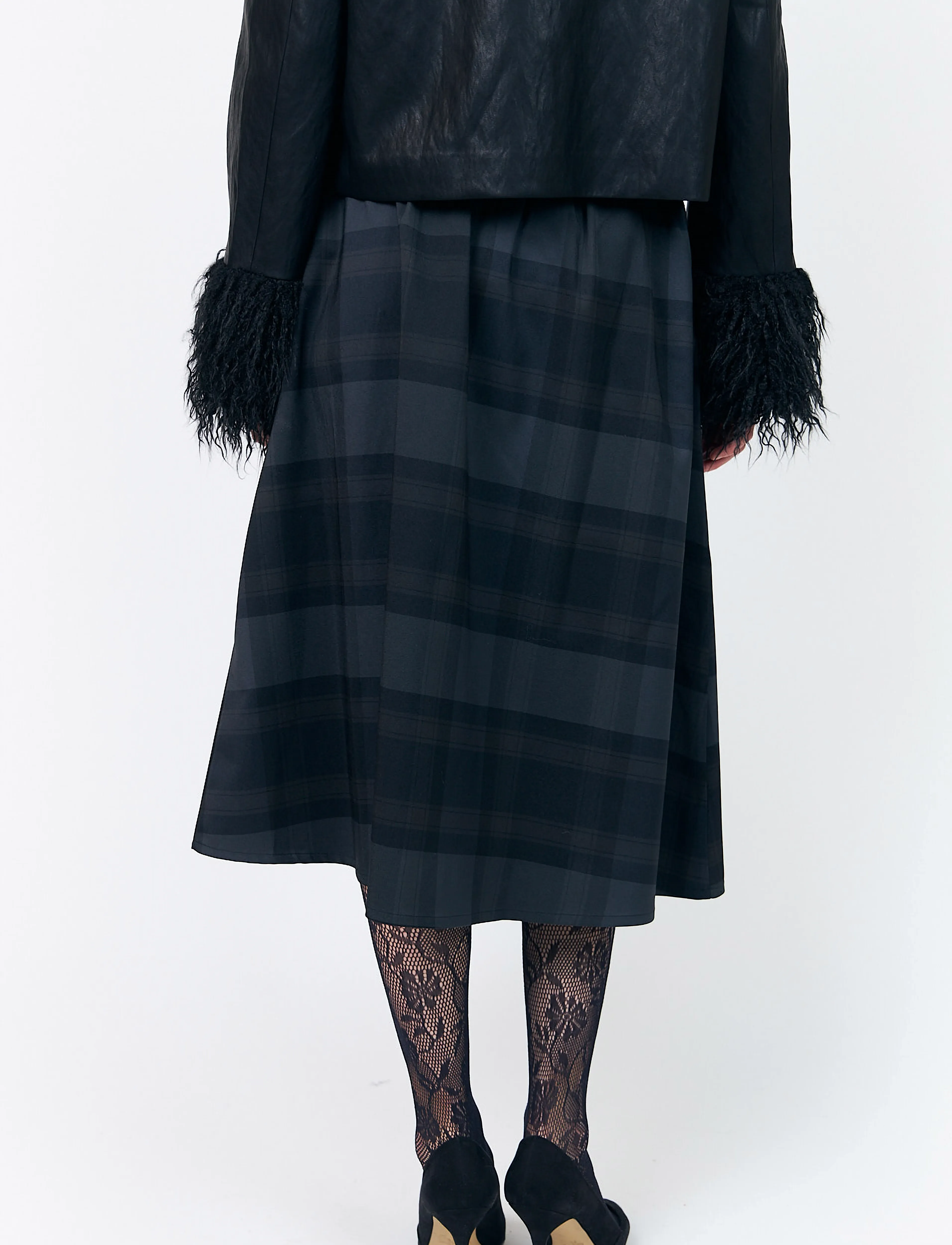 Lollys Laundry - EllaLL Midi Skirt - midi skirts - dark grey - 3