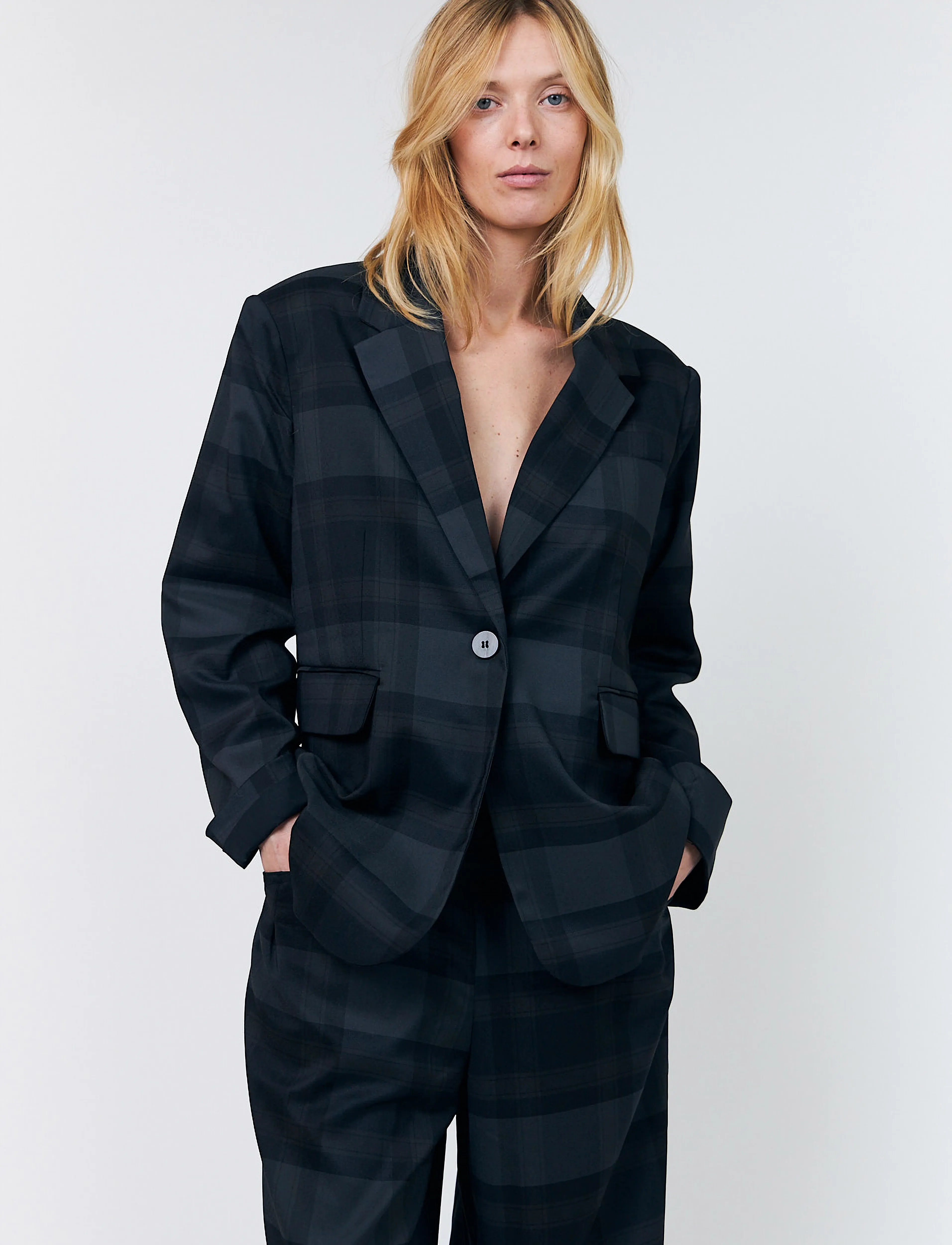 Lollys Laundry - FayLL Blazer LS OVS - single breasted blazers - dark grey - 3