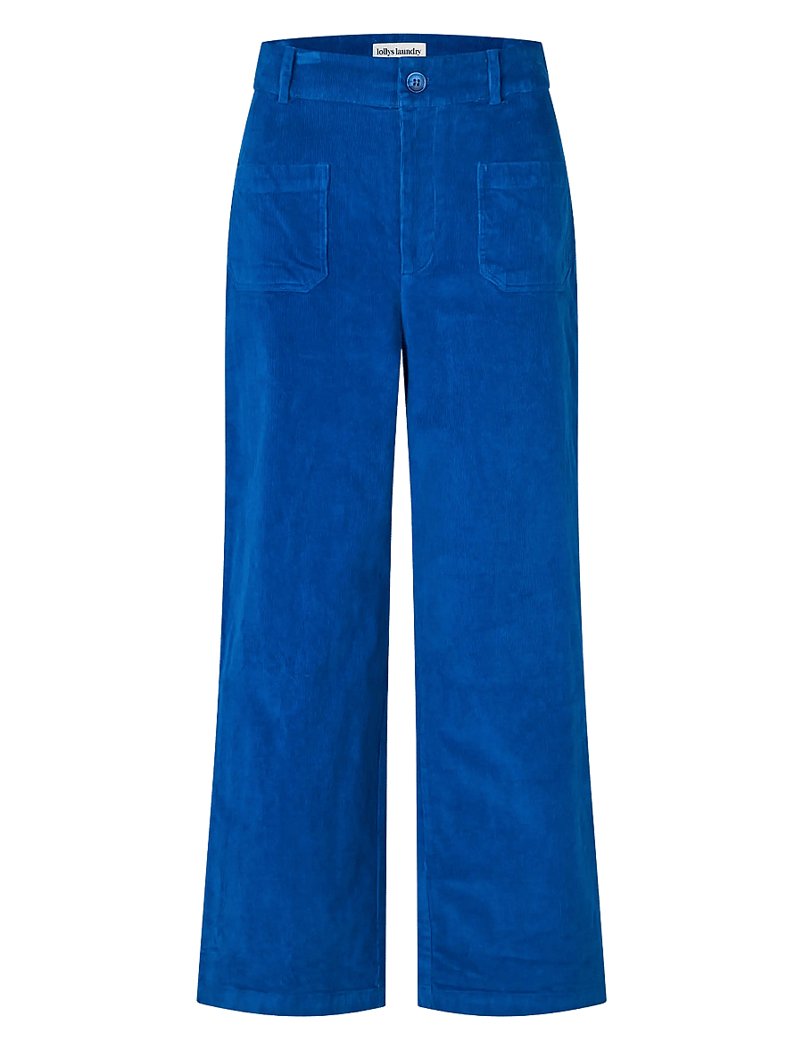 Lollys Laundry - RingoLL Pants - hosen mit weitem bein - neon blue - 1