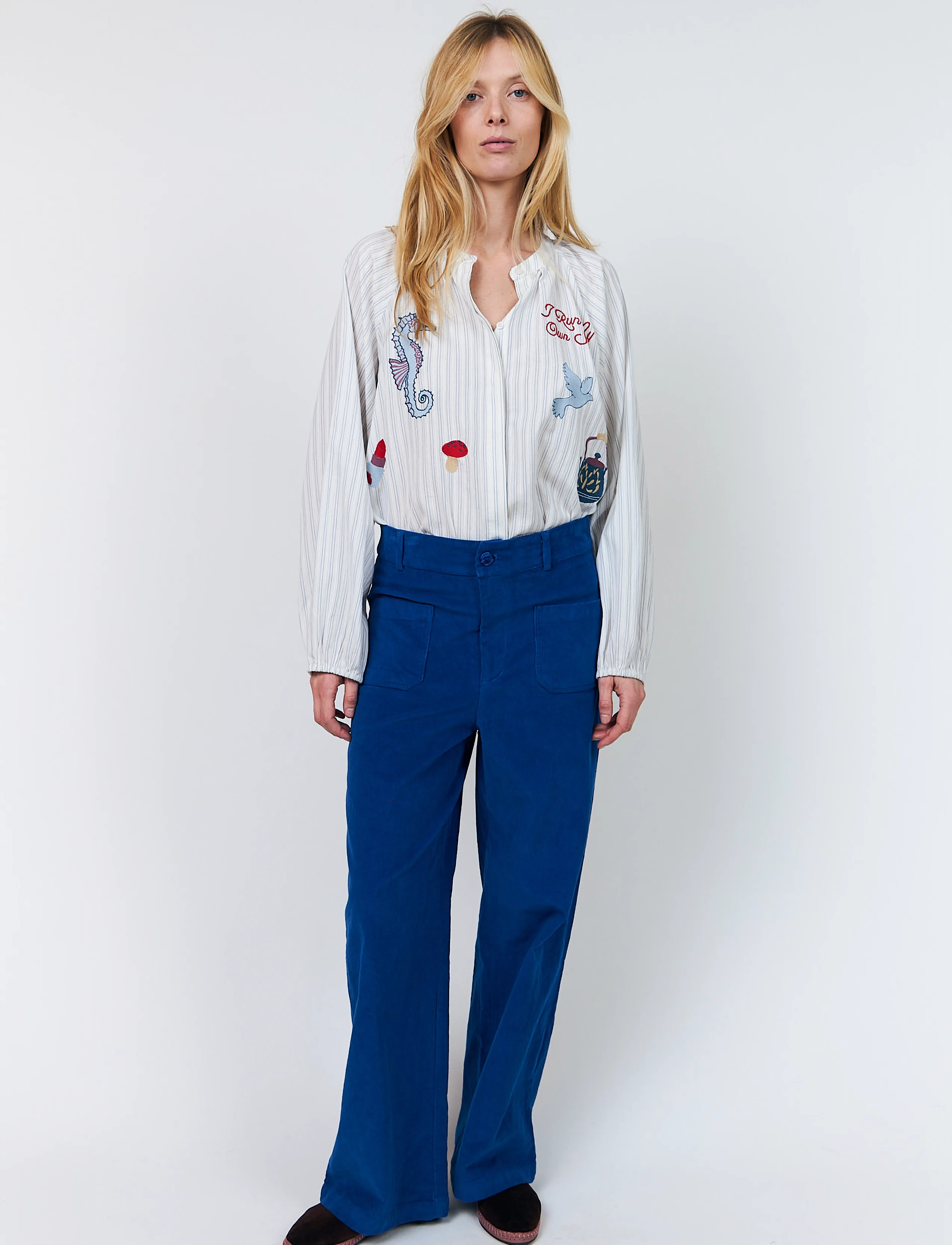 Lollys Laundry RingoLL Pants - Trousers - NEON BLUE / blue