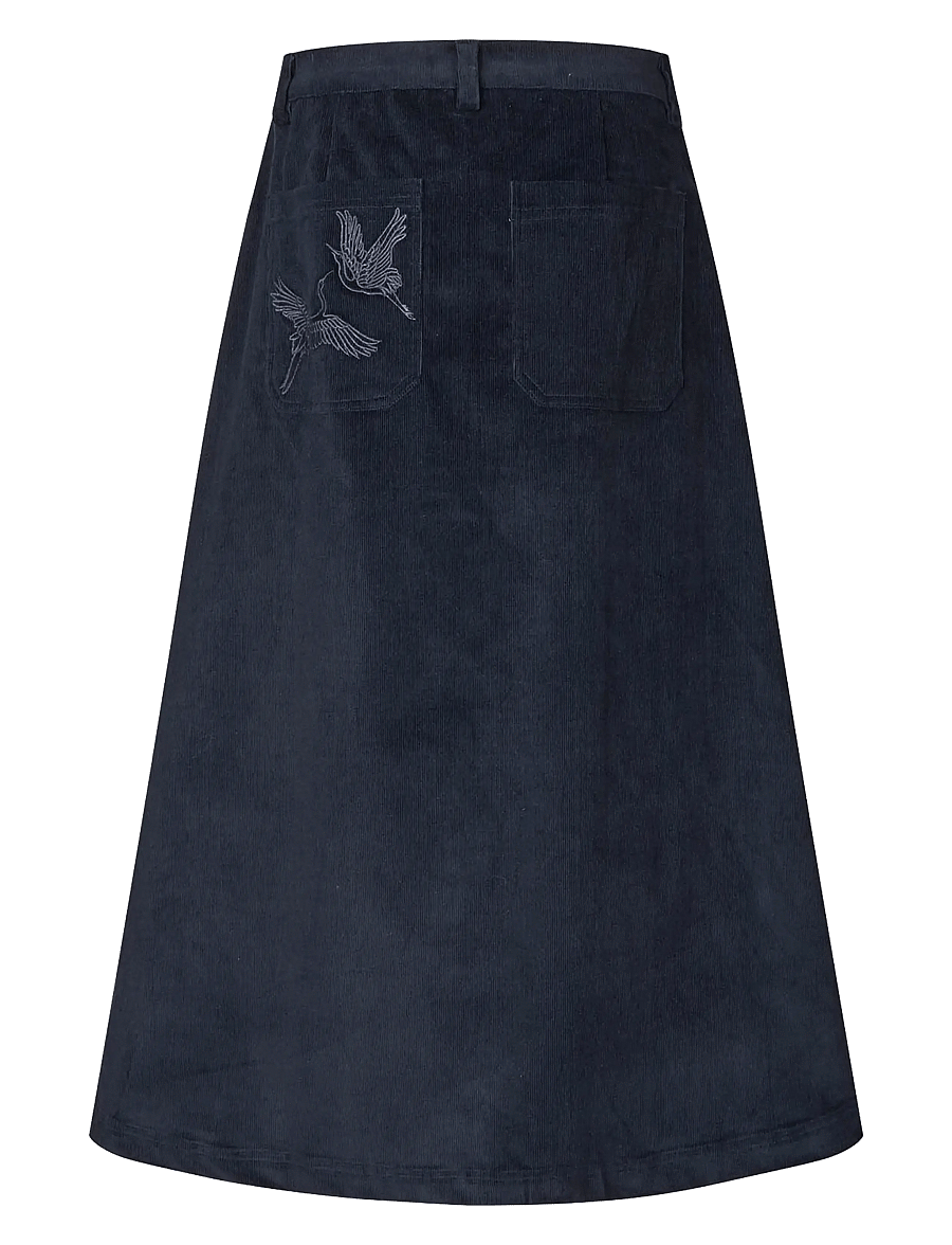 Lollys Laundry - UnaLL Maxi Skirt - maxi skirts - dark blue - 2