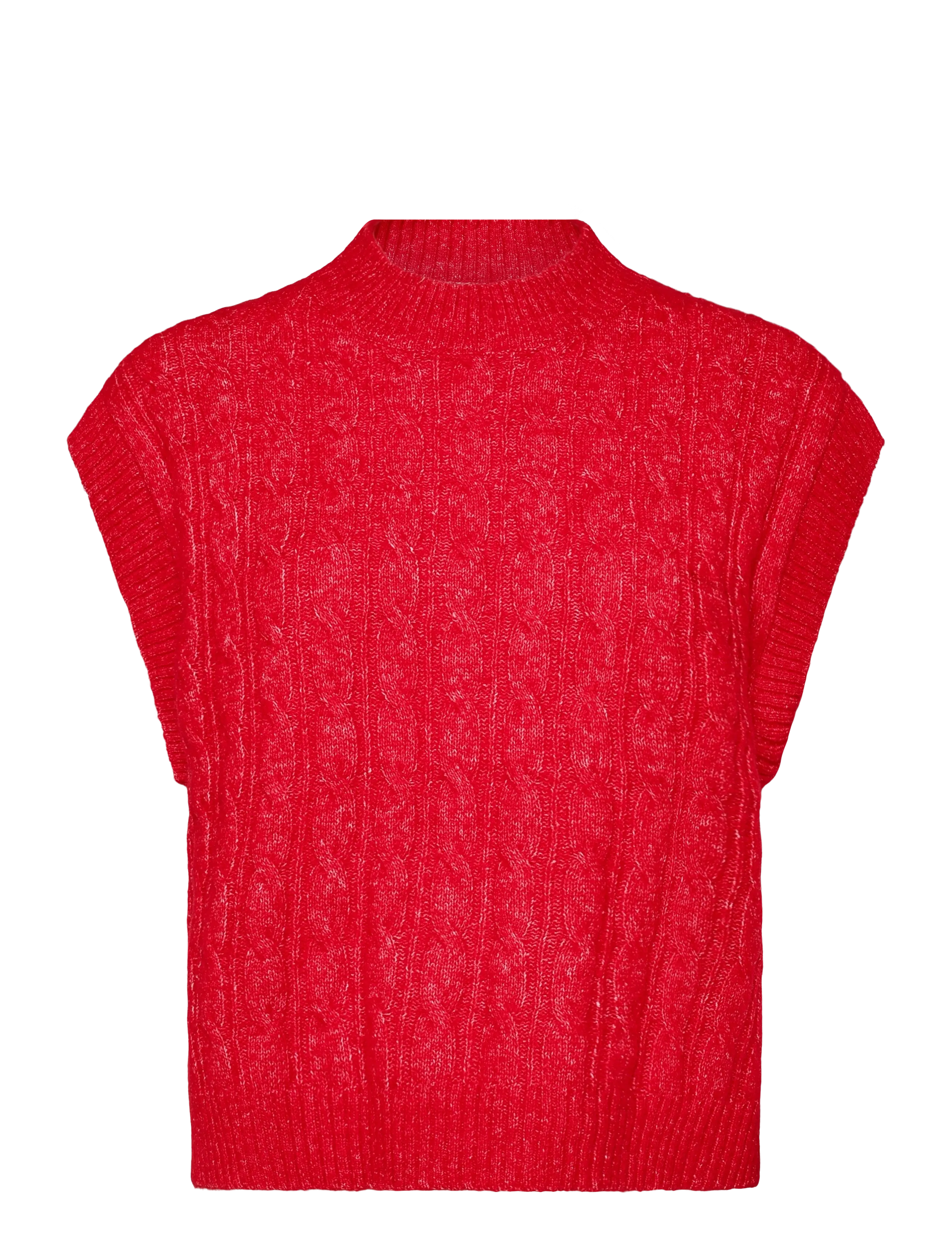 Lollys Laundry FinnLL Knit Vest SL - Danska märken - RED / red