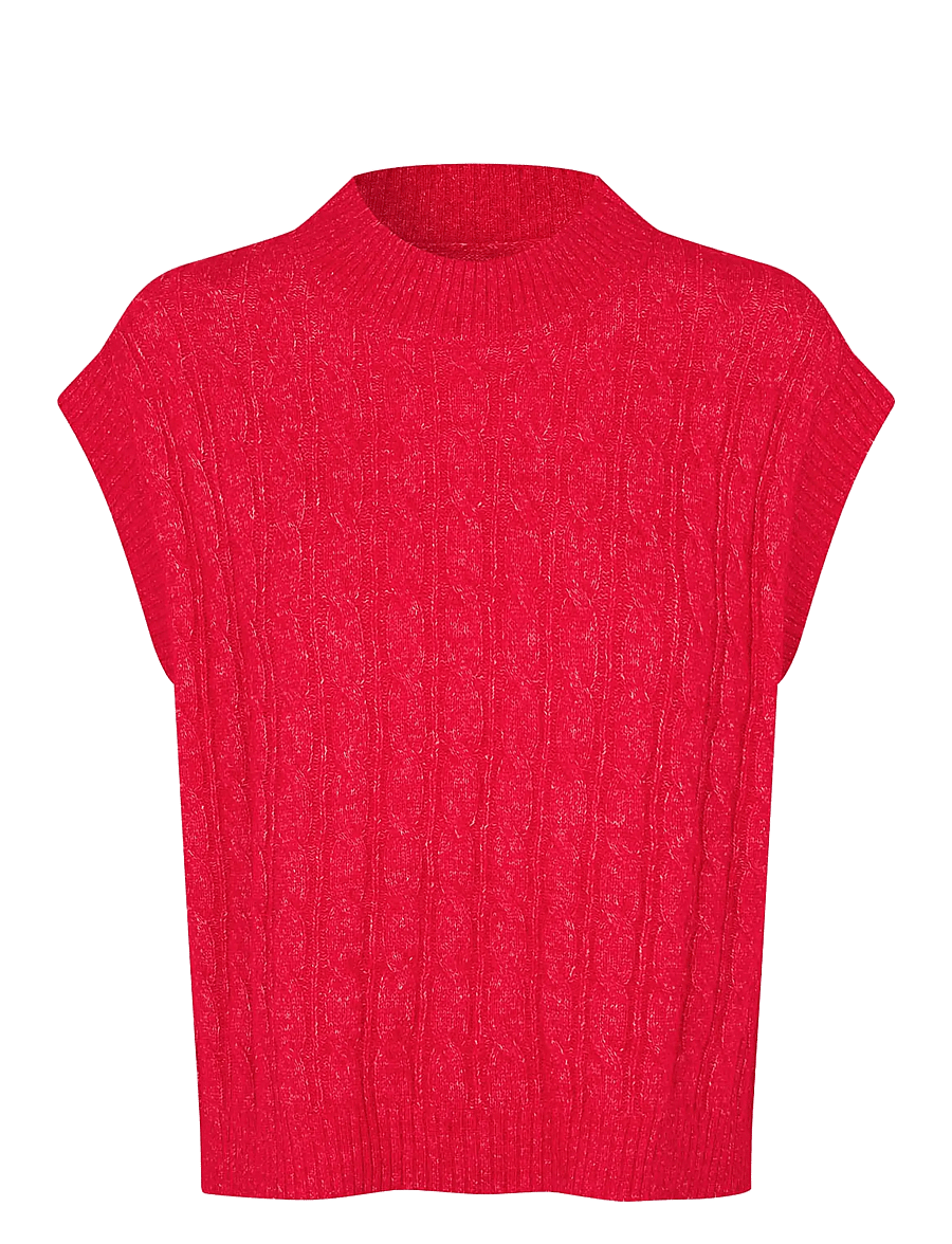Lollys Laundry - FinnLL Knit Vest SL - red - 1
