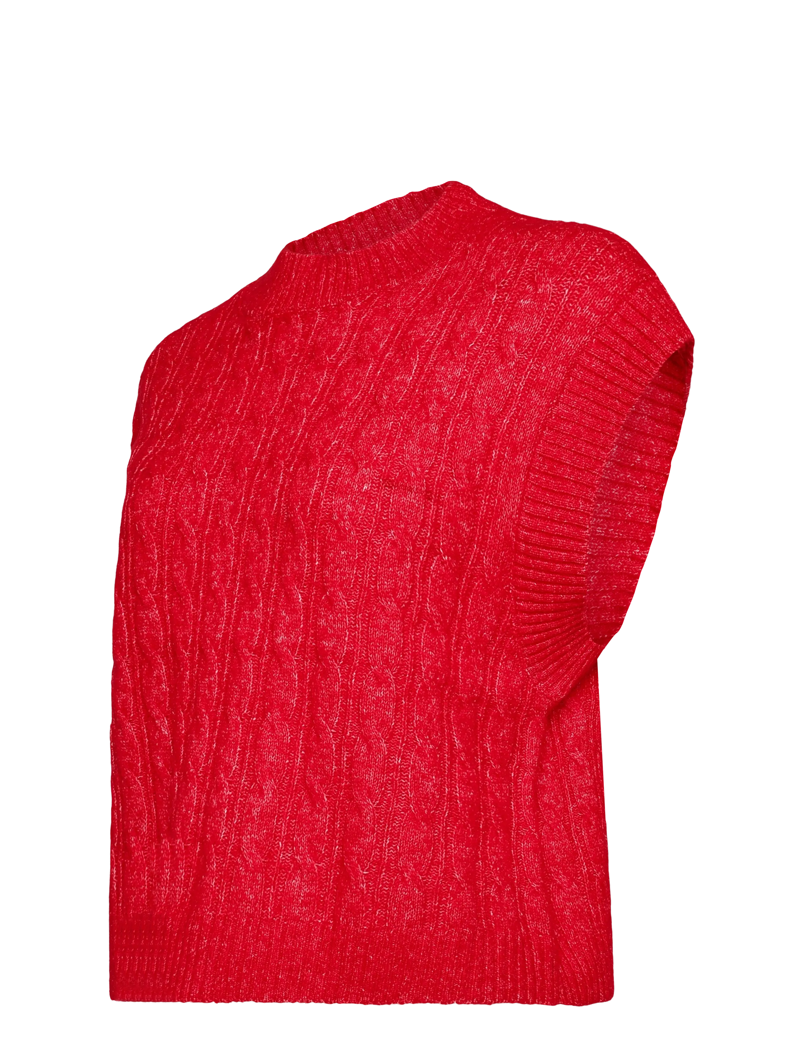 Lollys Laundry - FinnLL Knit Vest SL - stickade västar - red - 3