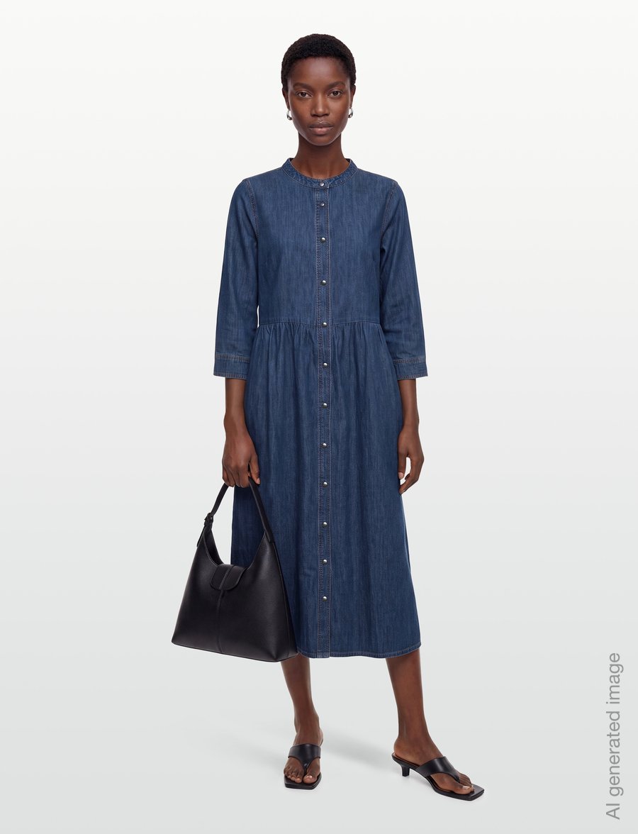 Lollys Laundry - AliyaLL Maxi Dress 3/4 - maxikleider - dark blue - 0
