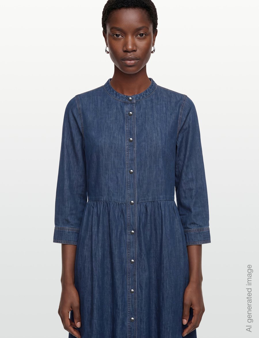 Lollys Laundry - AliyaLL Maxi Dress 3/4 - maxikleider - dark blue - 3