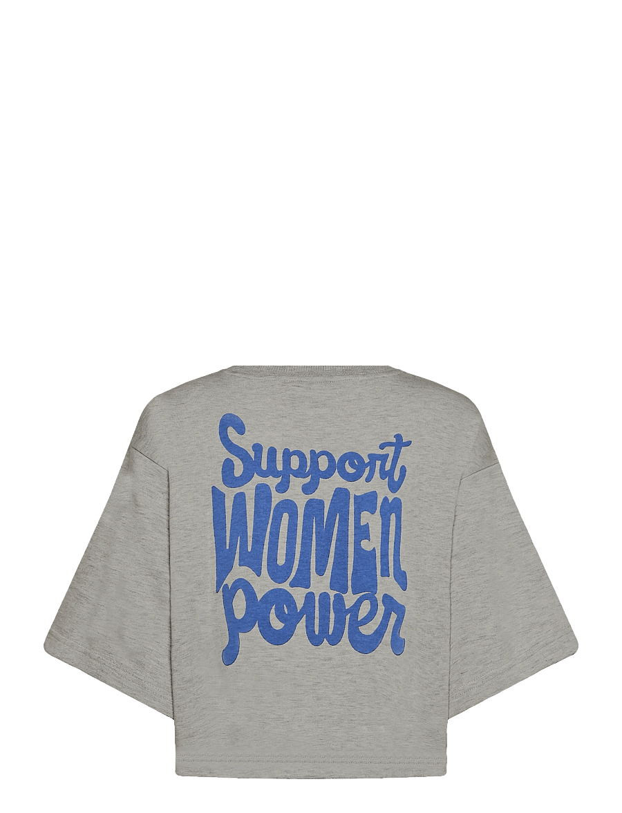 Lollys Laundry - DanLL Boxy Sweatshirt 3/4 - light grey melange - 1