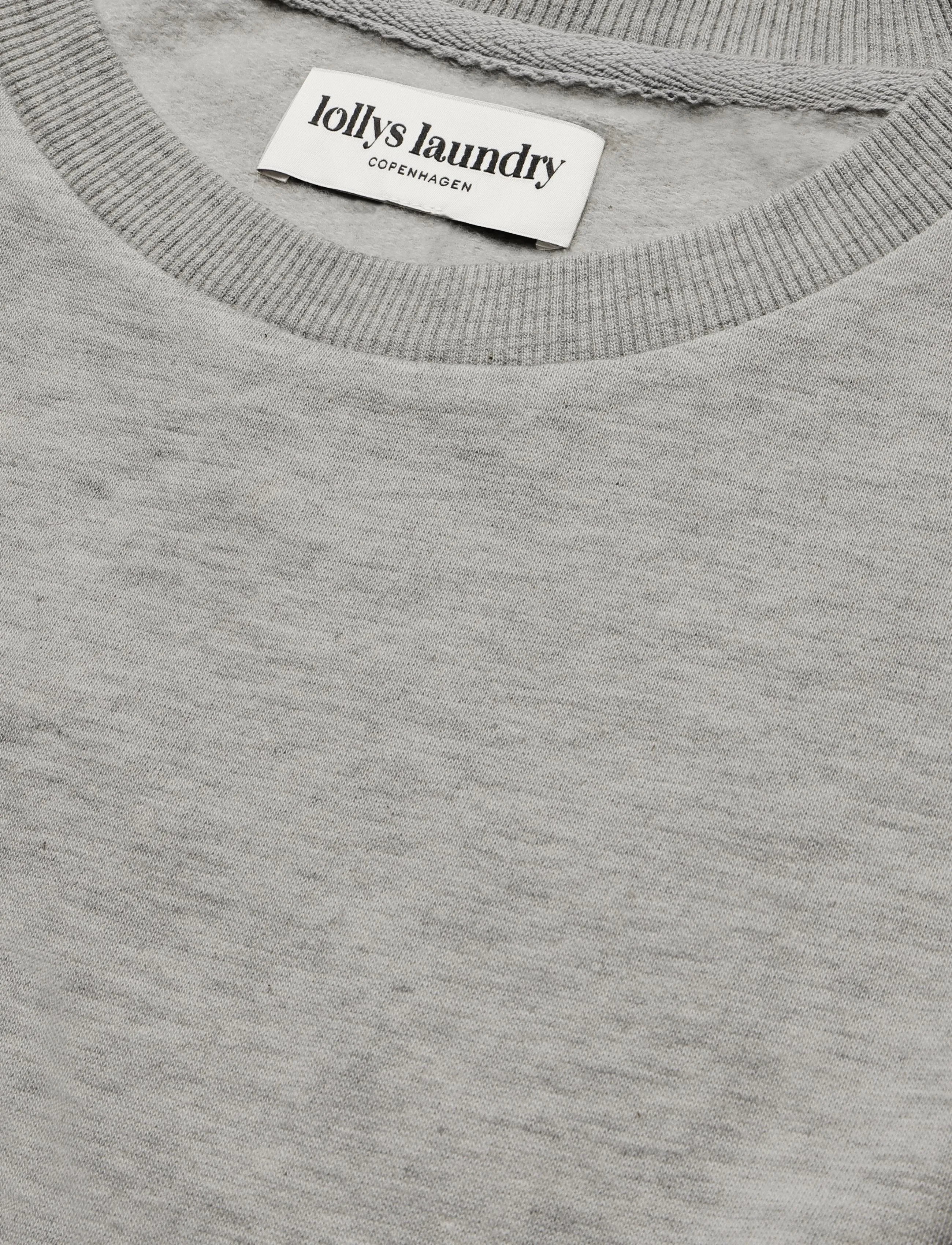 Lollys Laundry - DanLL Boxy Sweatshirt 3/4 - light grey melange - 2