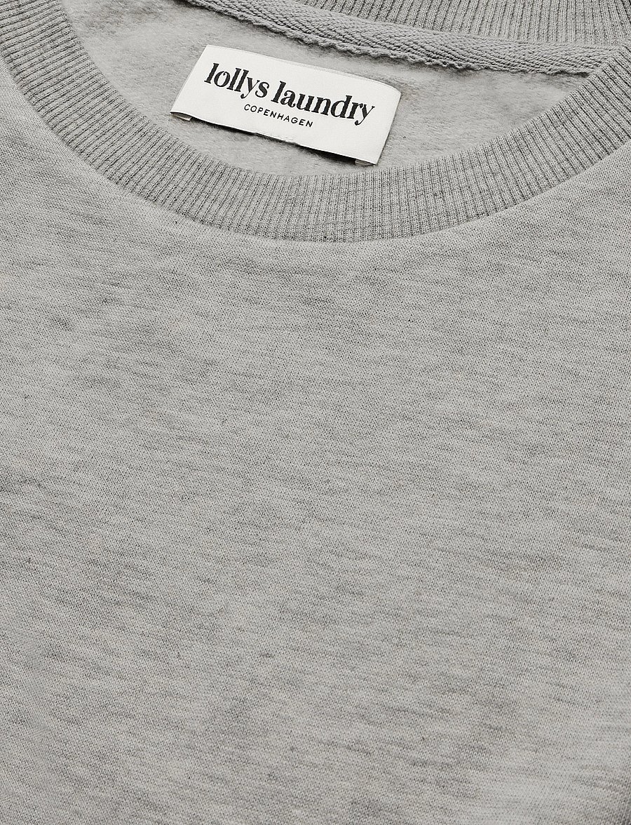 Lollys Laundry - DanLL Boxy Sweatshirt 3/4 - light grey melange - 2