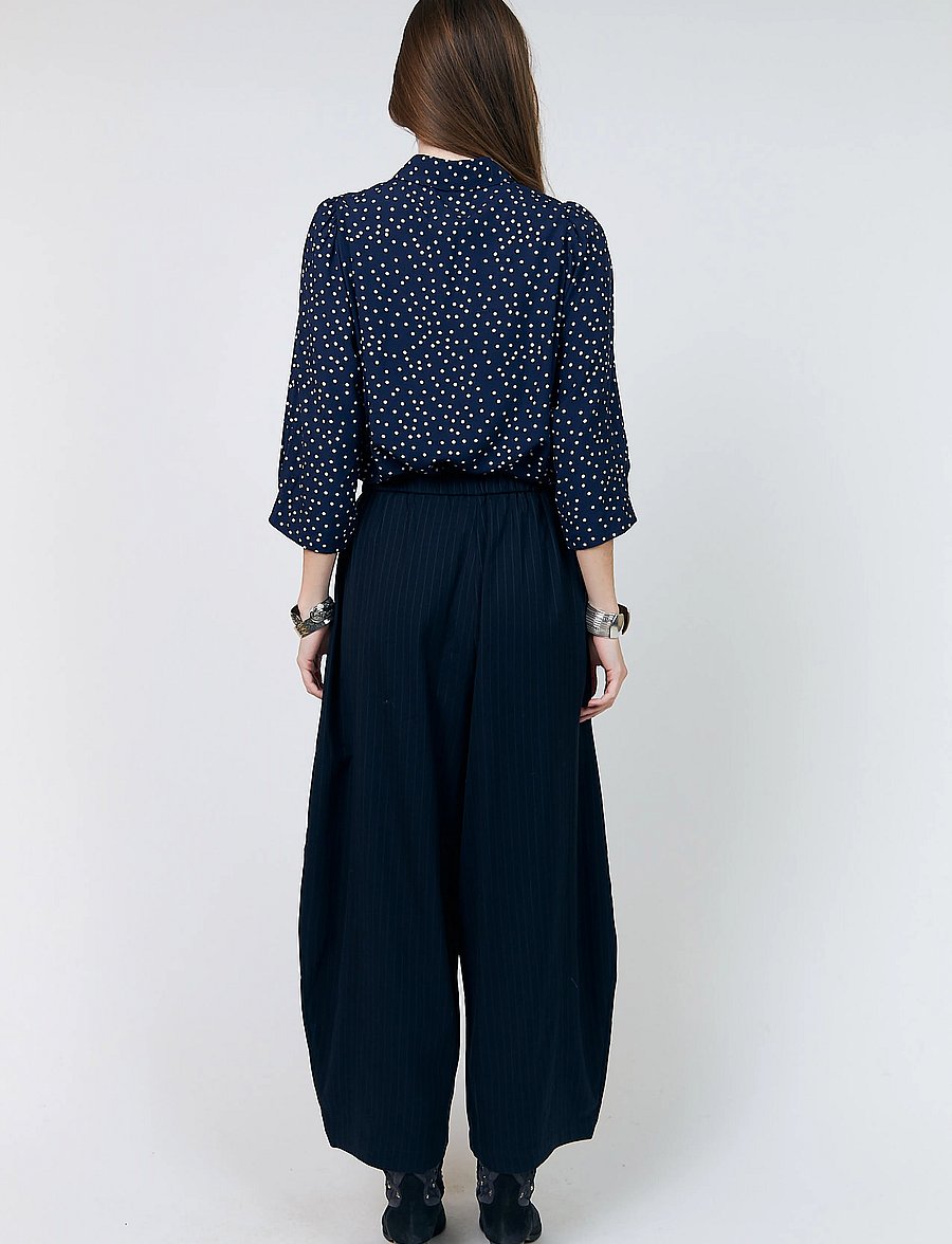 Lollys Laundry - BambusLL Pants - barrel-bukser - dark navy - 3