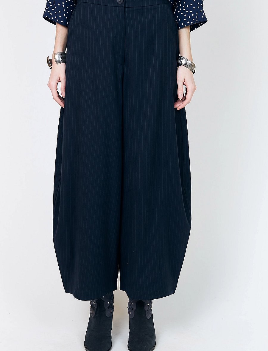 Lollys Laundry - BambusLL Pants - barrel-bukser - dark navy - 4