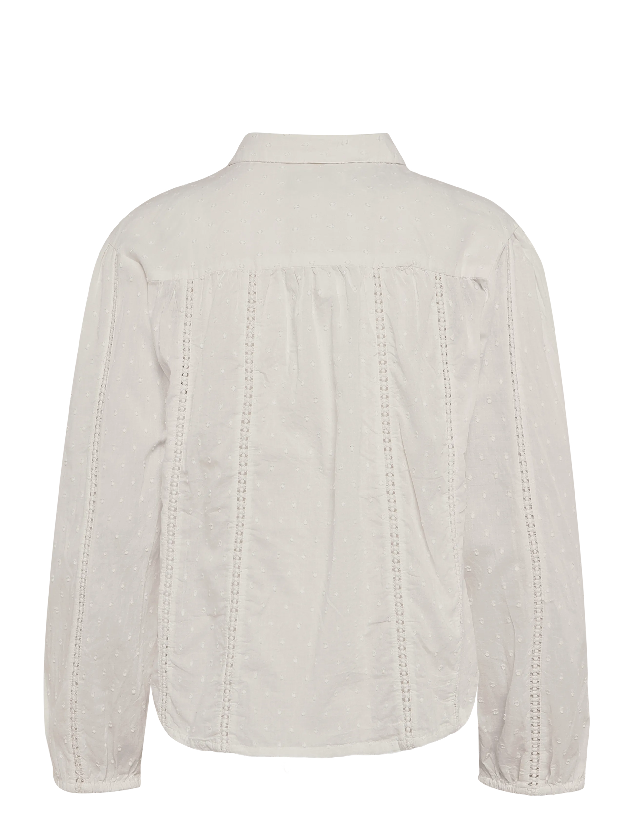 Lollys Laundry - EmLL Shirt LS - långärmade skjortor - creme - 1